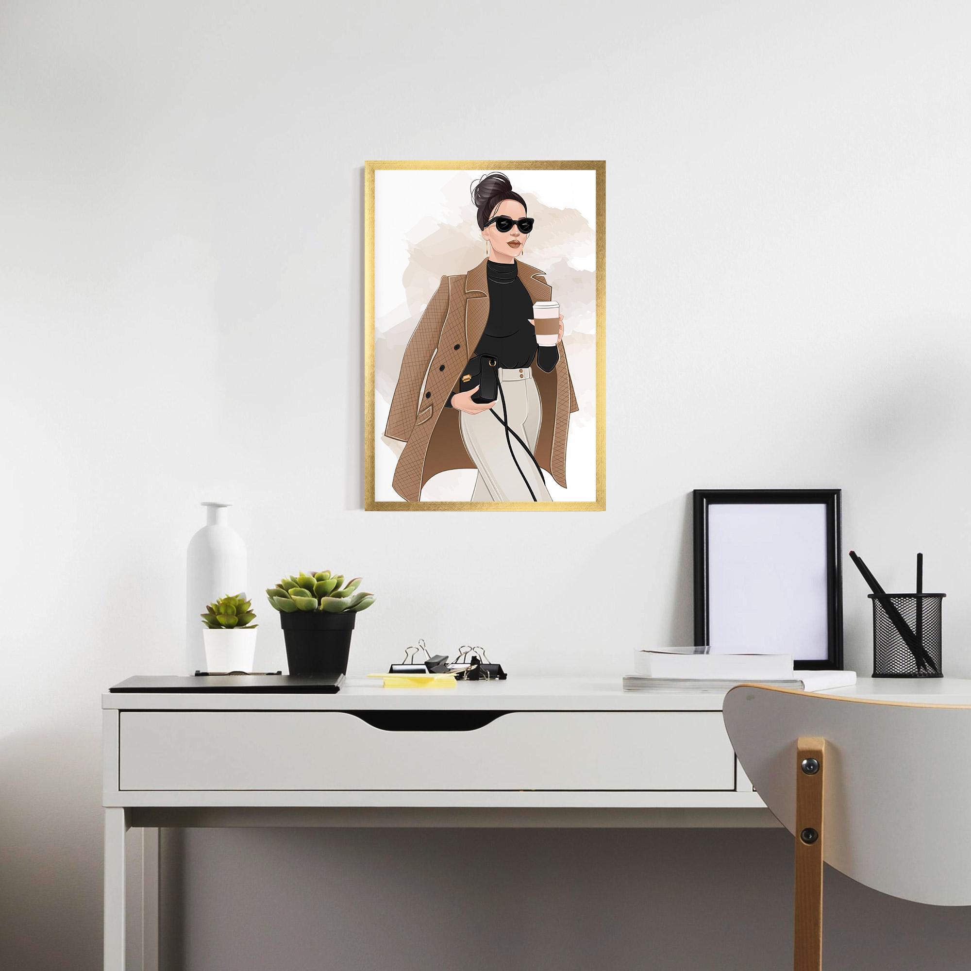 Poster Înrămat Modern Coffee Outfit mockup 7