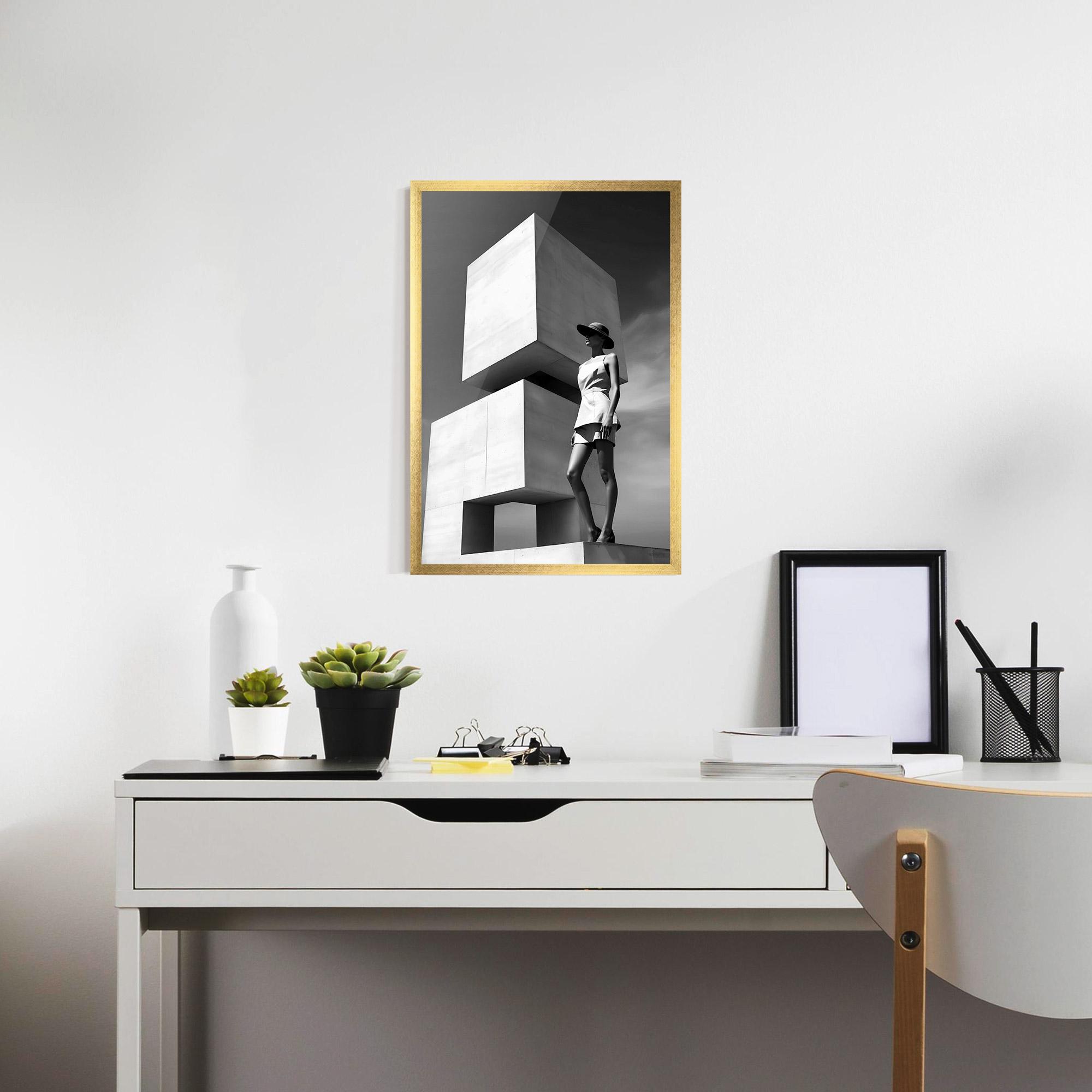 Poster Înrămat Modern Fashion Woman mockup 7