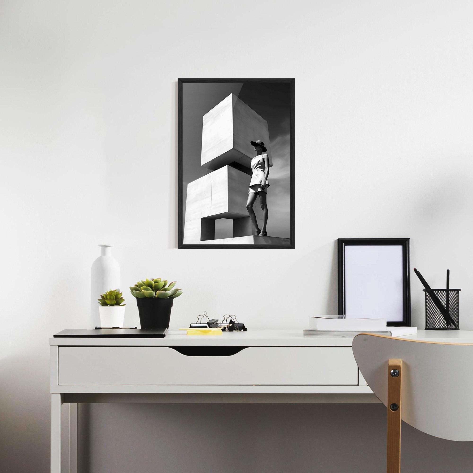 Poster Înrămat Modern Fashion Woman mockup 7