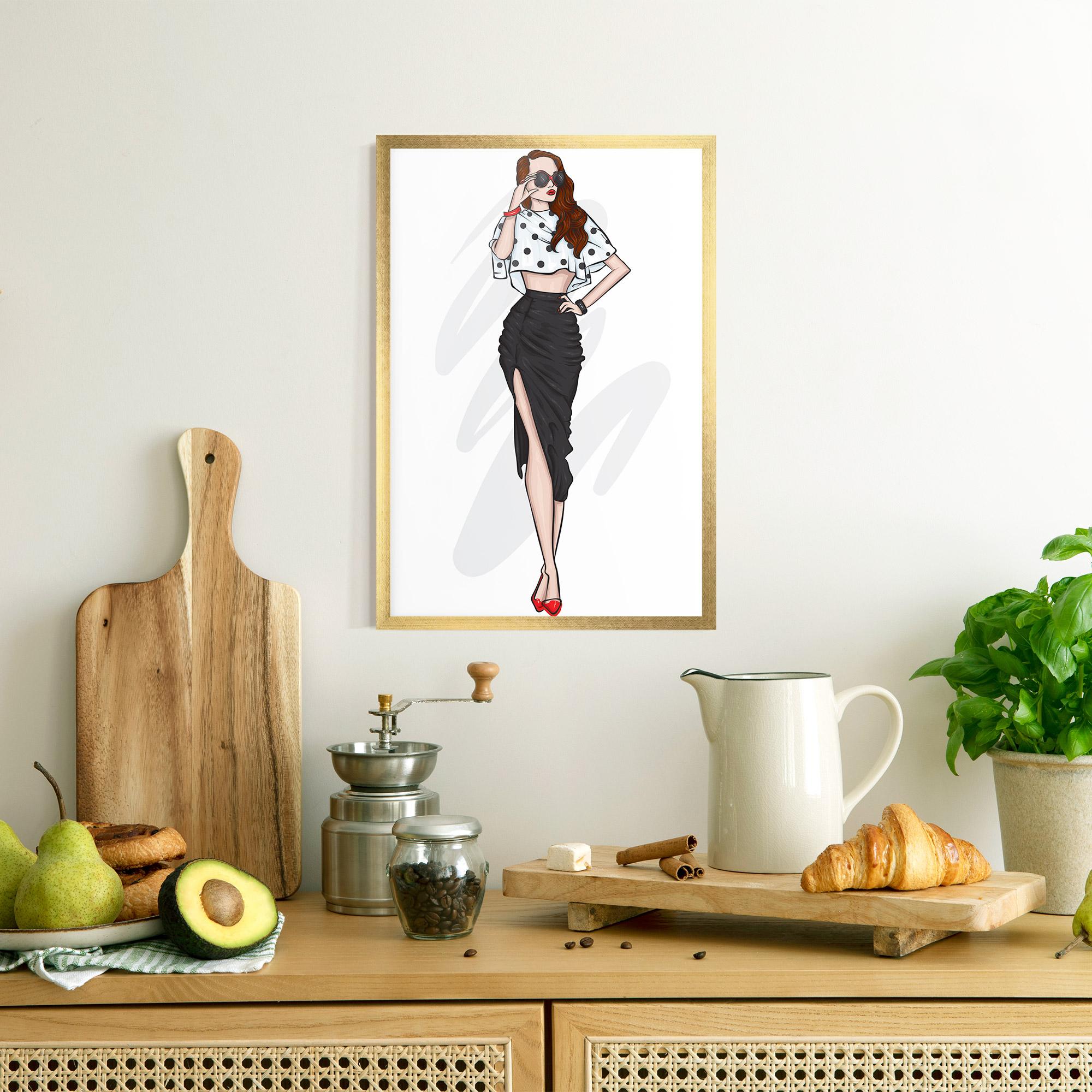 Poster Înrămat Black Skirt Diva mockup 8