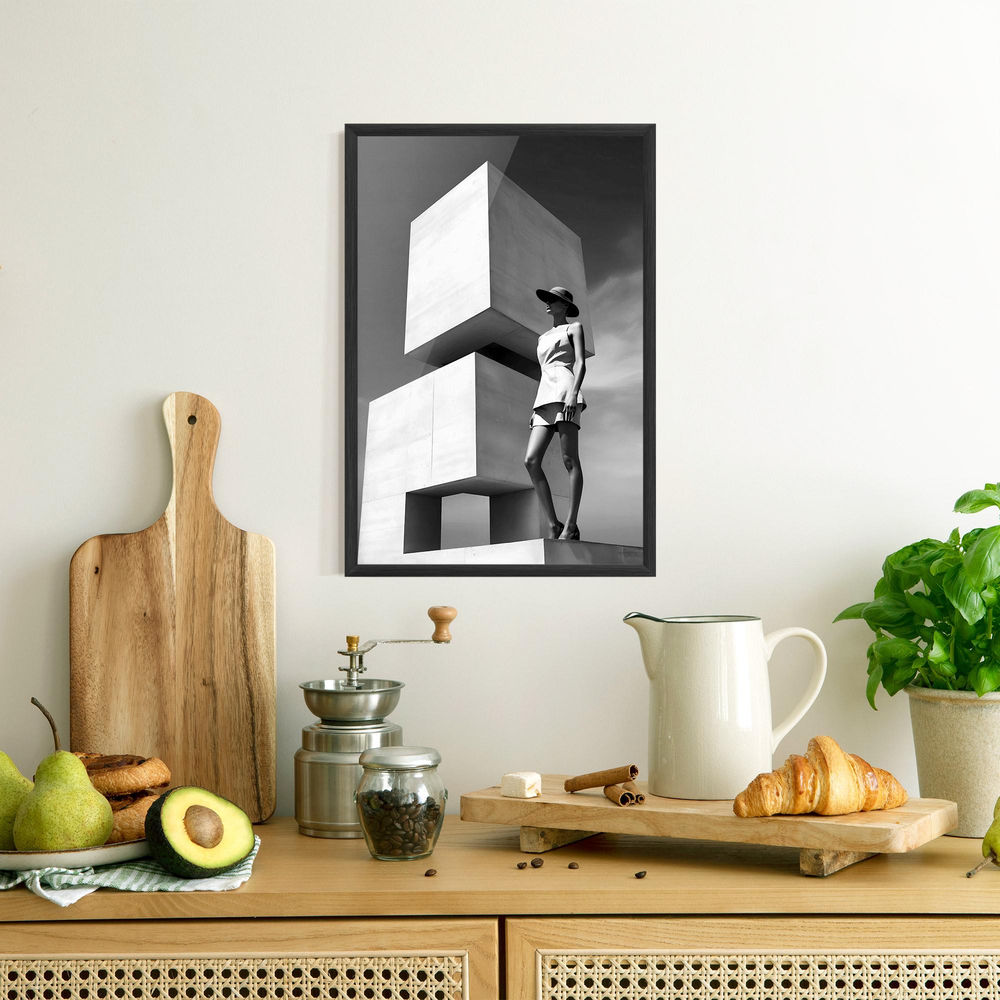 Poster Înrămat Modern Fashion Woman mockup 8