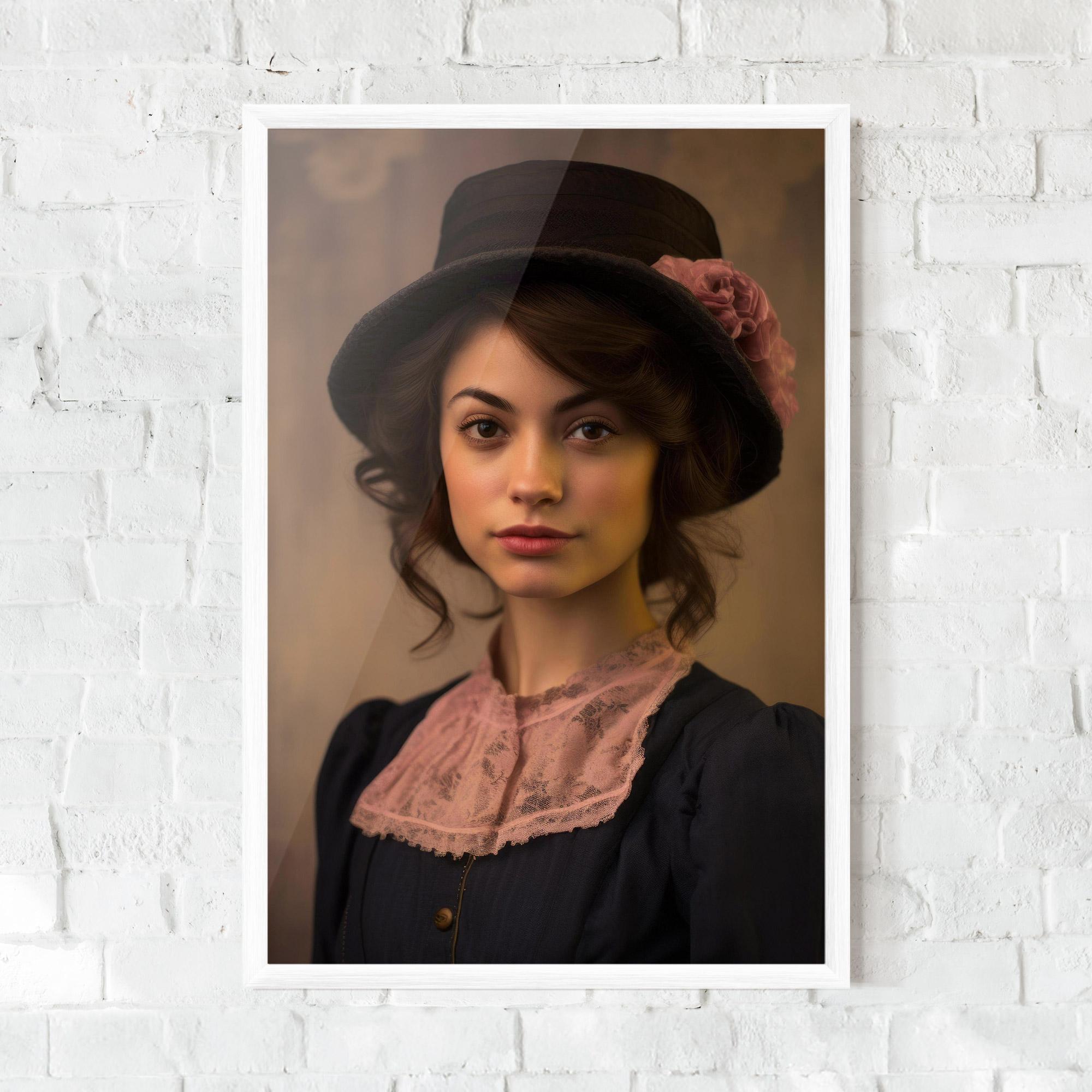 Poster Înrămat Dark Blue Dress mockup 0