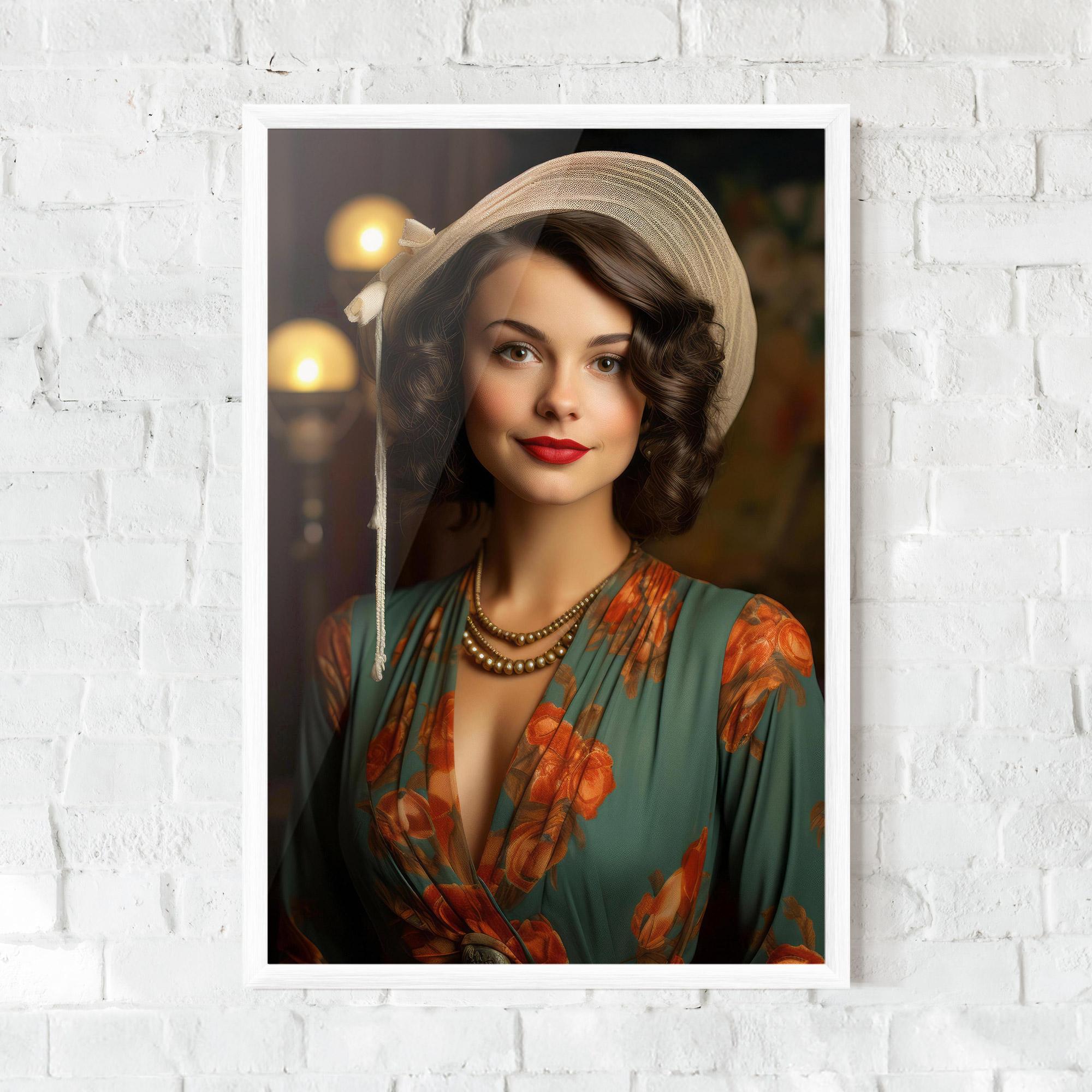 Poster Înrămat Green Orange Blouse mockup 0