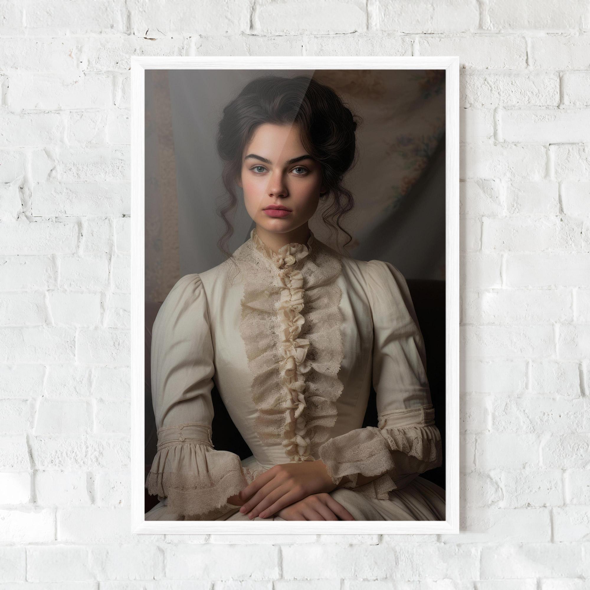 Poster Înrămat Pretty Vintage Dress mockup 0