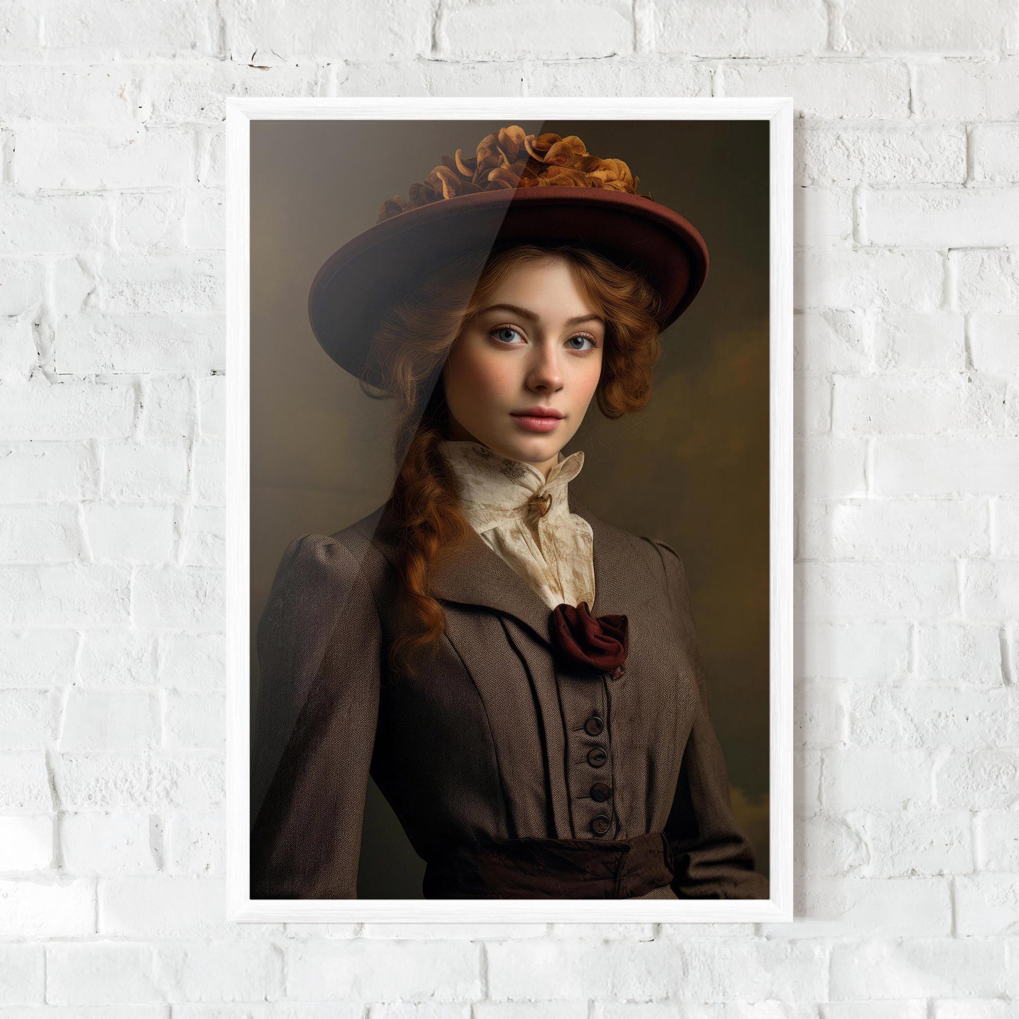 Poster Înrămat Red Orange Hat mockup 0