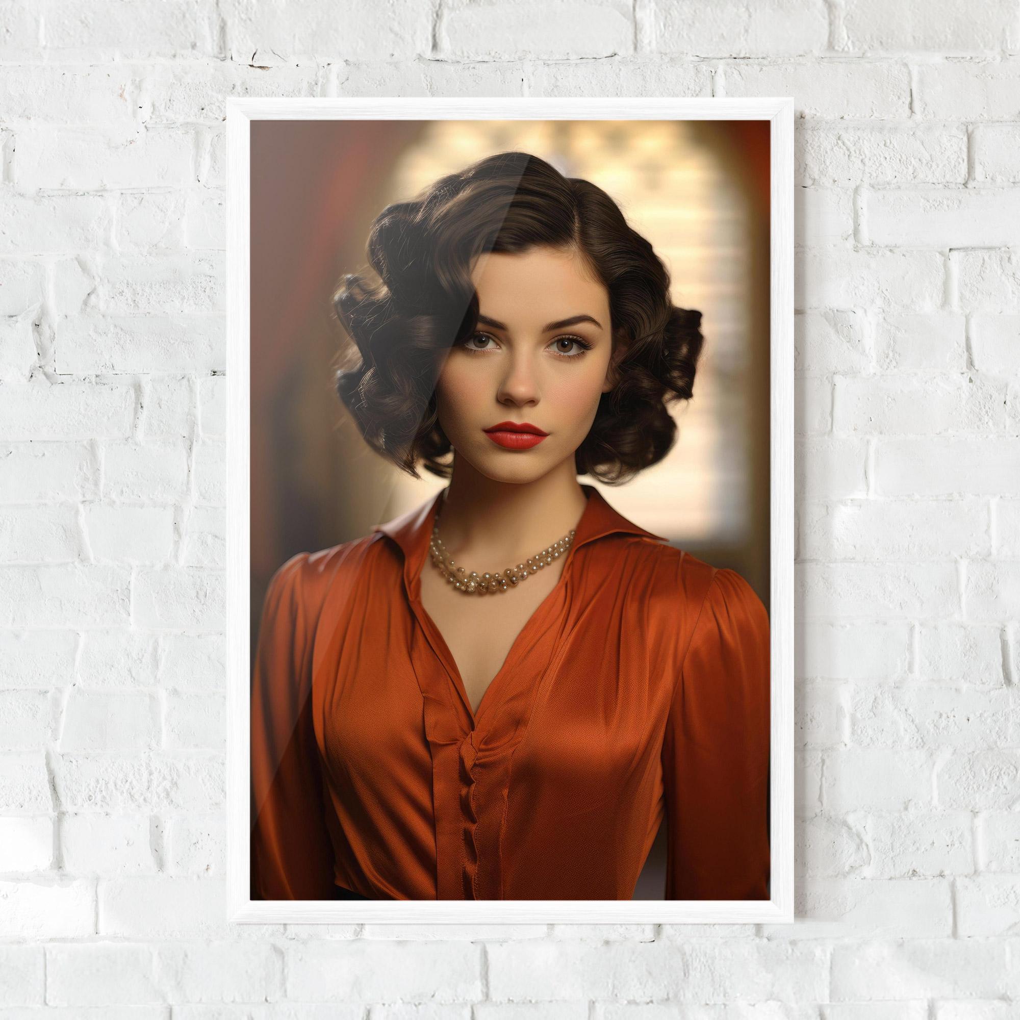 Poster Înrămat Strong Orange Blouse mockup 0