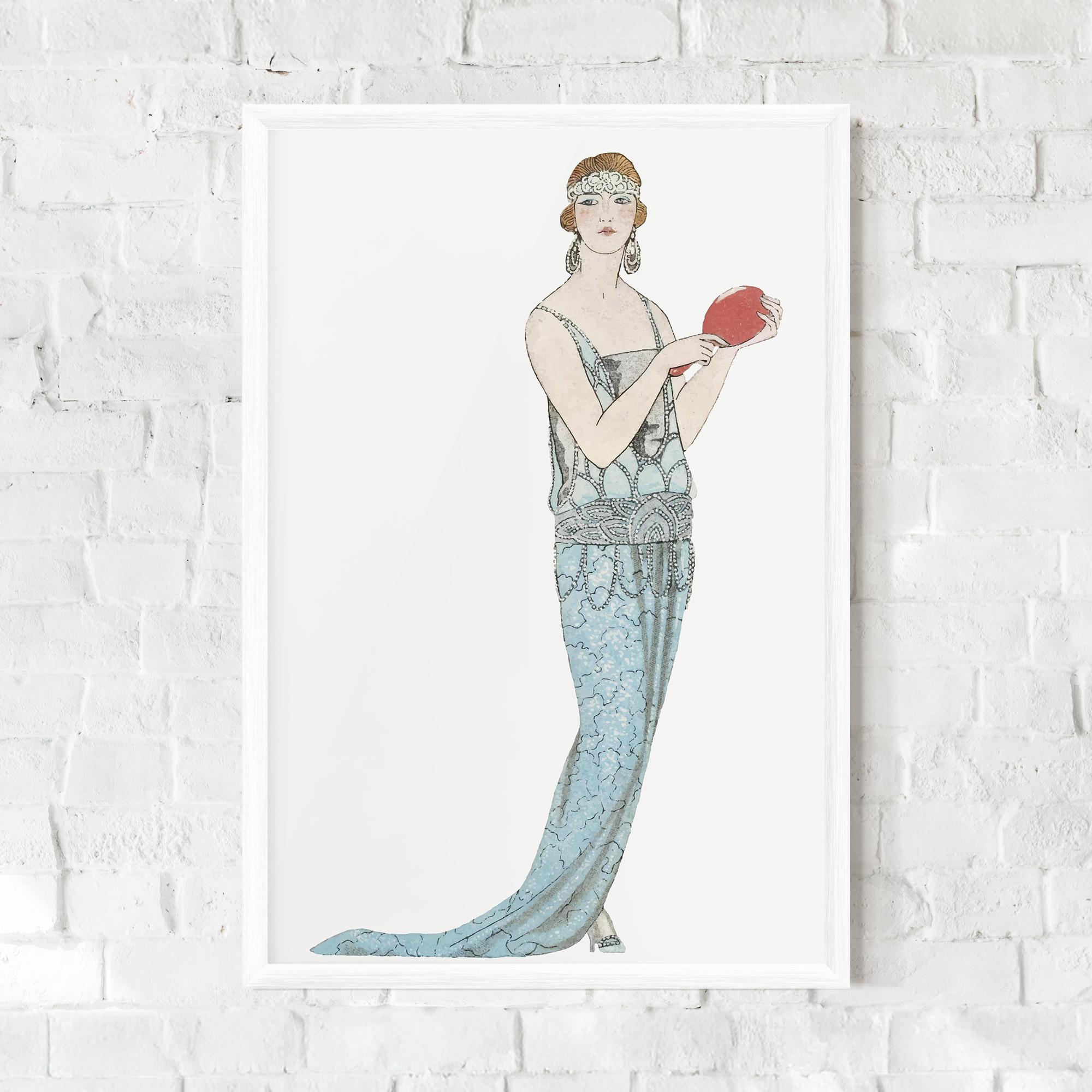 Poster Înrămat Vintage Old Drawing mockup 0