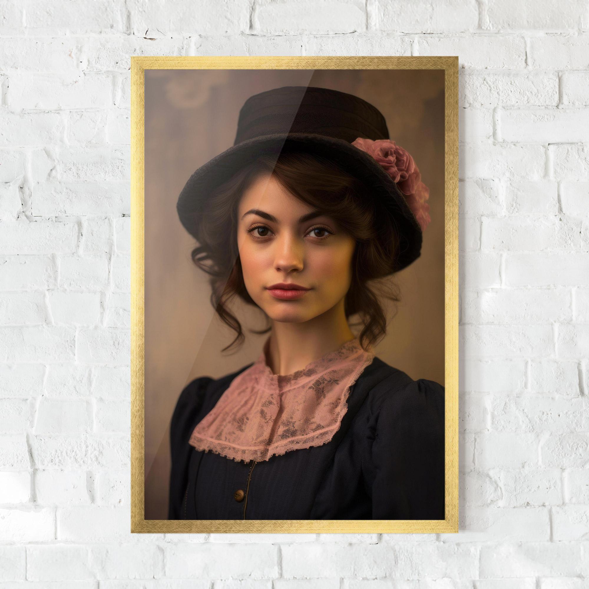 Poster Înrămat Dark Blue Dress mockup 0