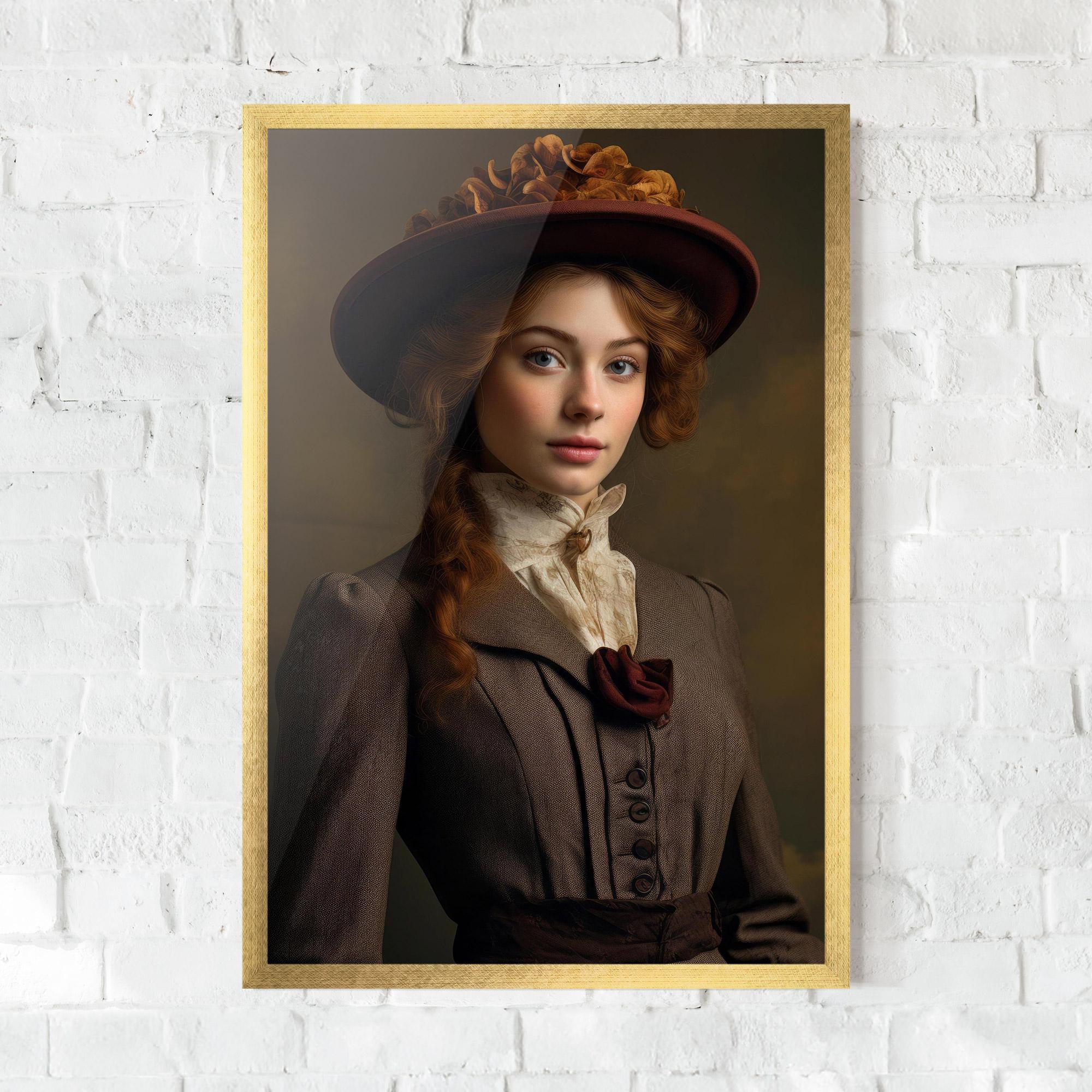 Poster Înrămat Red Orange Hat mockup 0