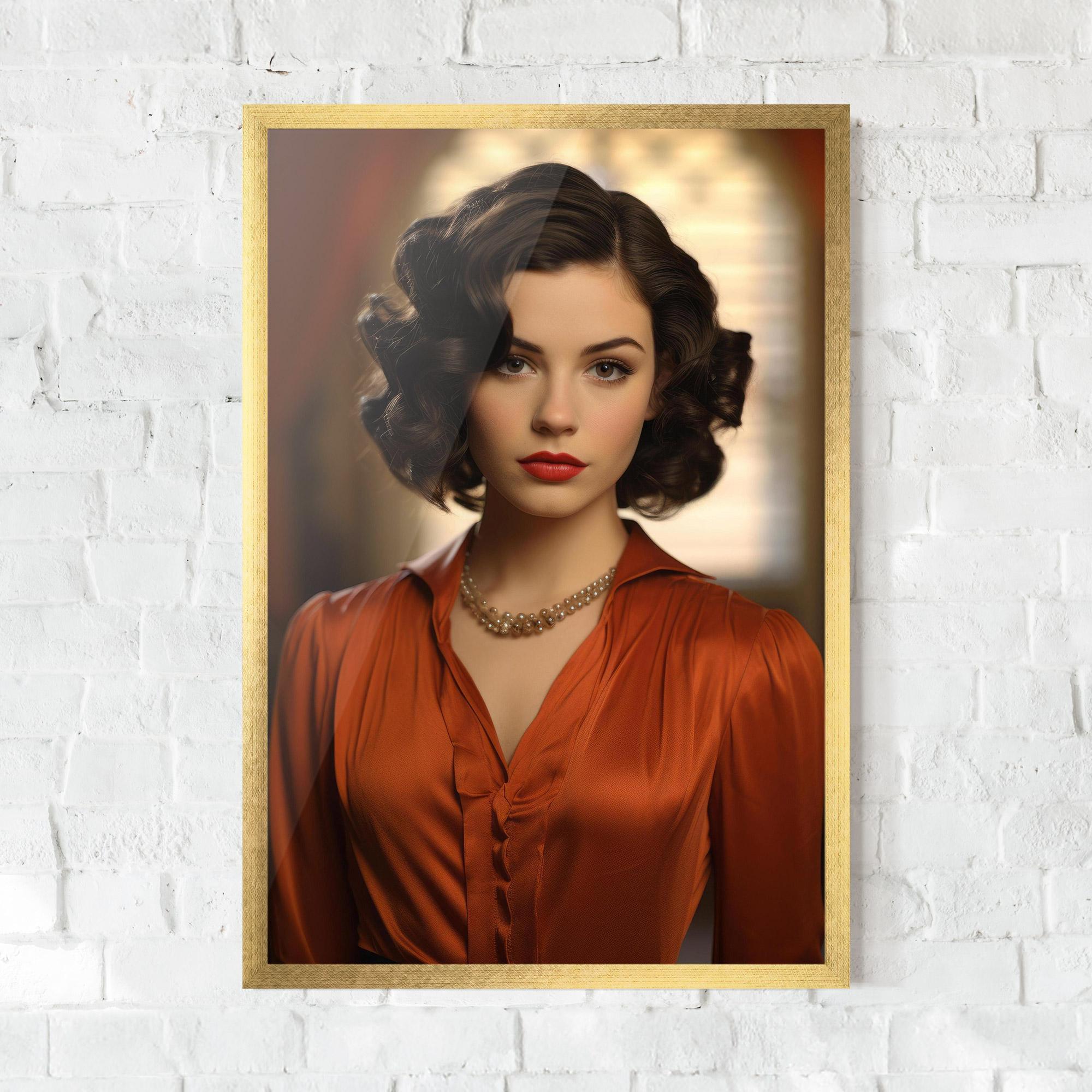 Poster Înrămat Strong Orange Blouse mockup 0