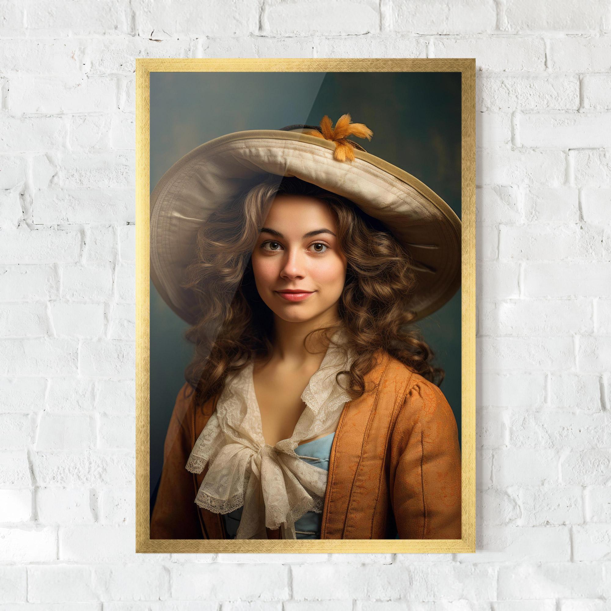 Poster Înrămat Vintage Orange Outfit mockup 0