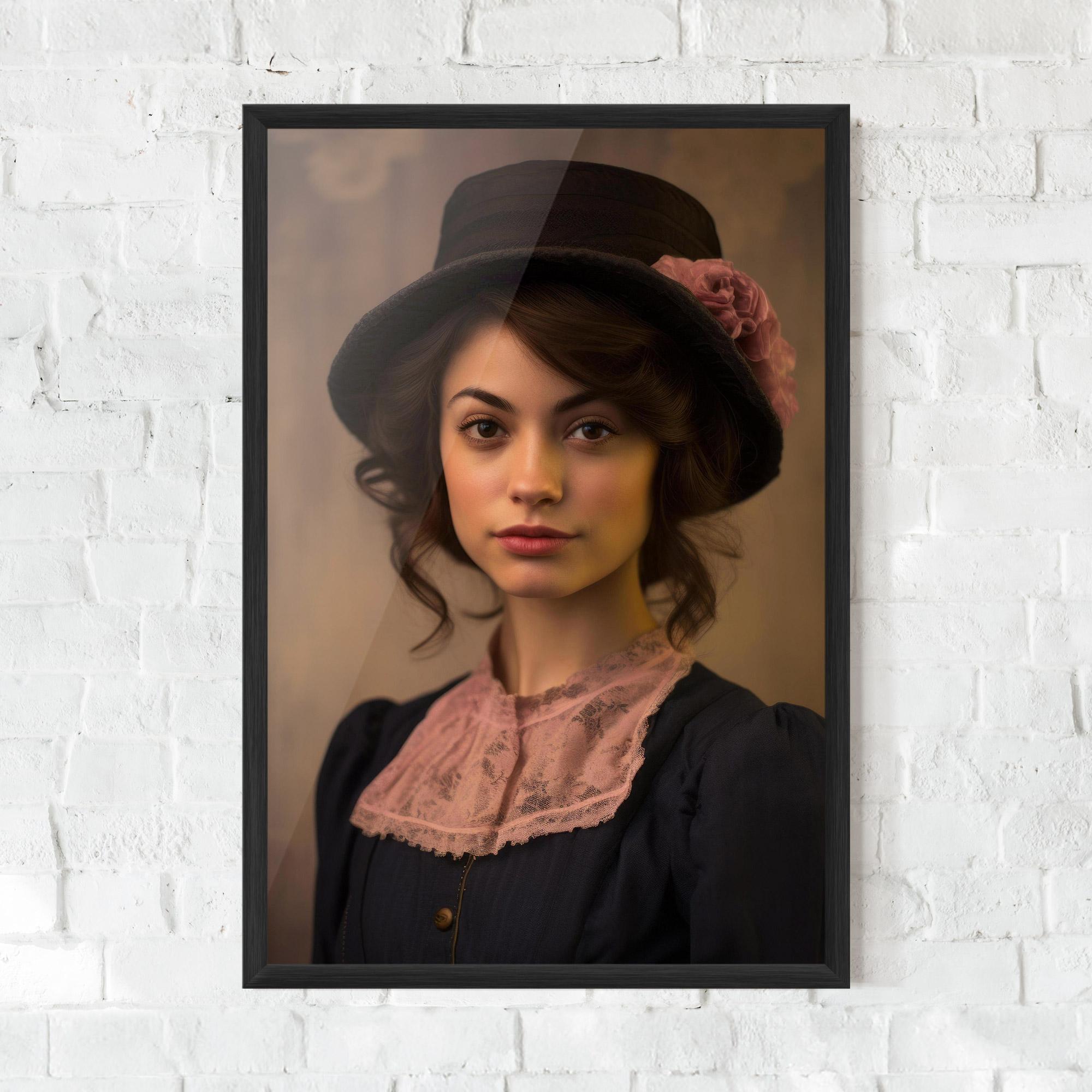 Poster Înrămat Dark Blue Dress mockup 0