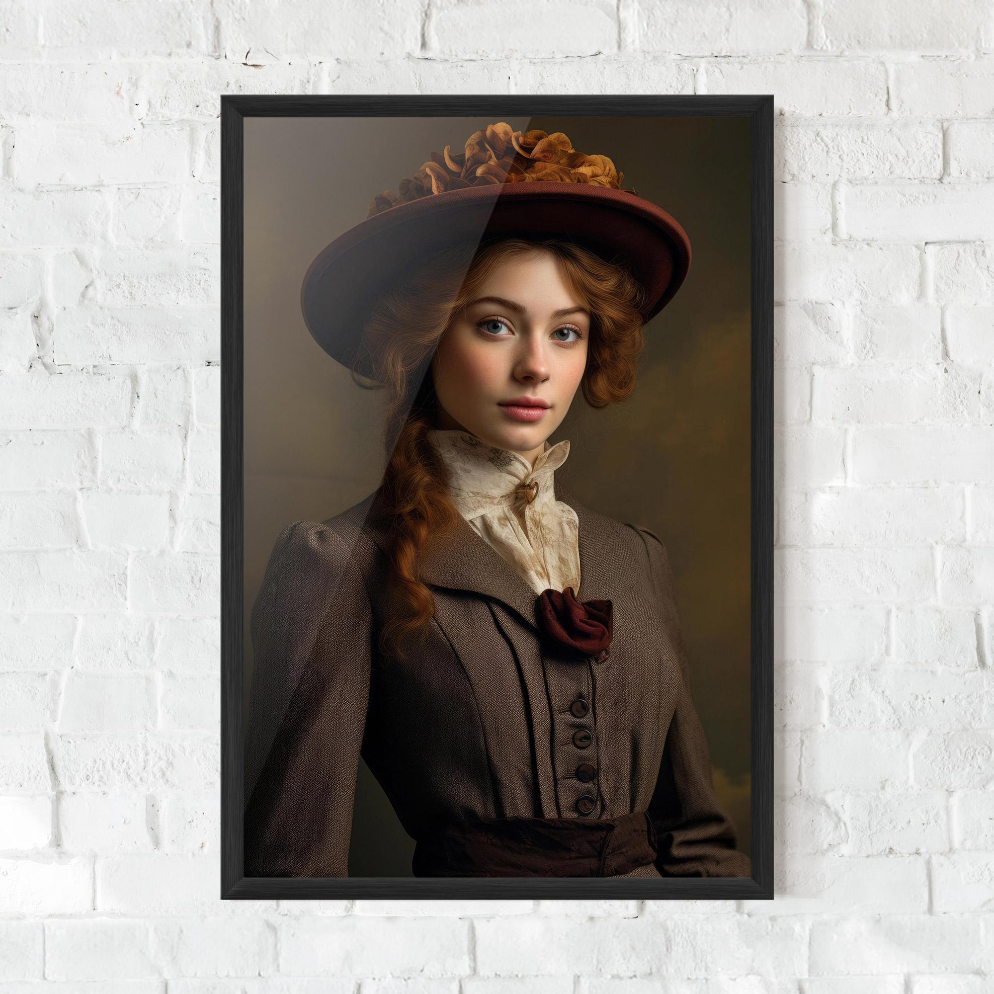 Poster Înrămat Red Orange Hat mockup 0