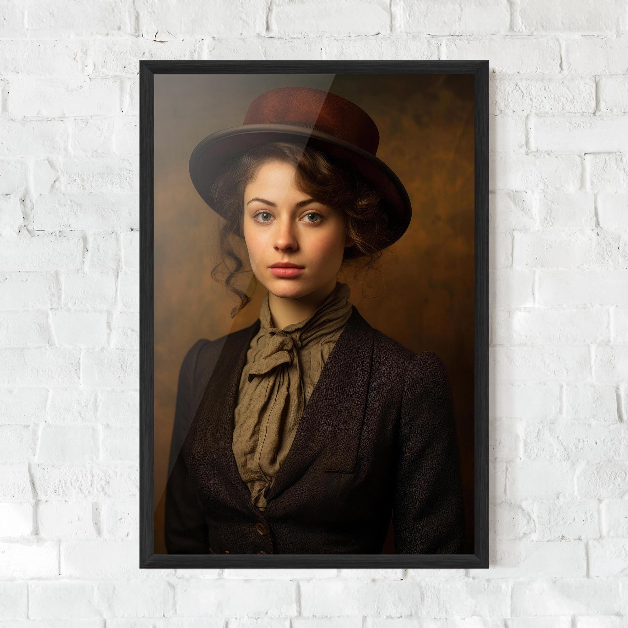 Poster Înrămat Vintage Brown Hat mockup 0
