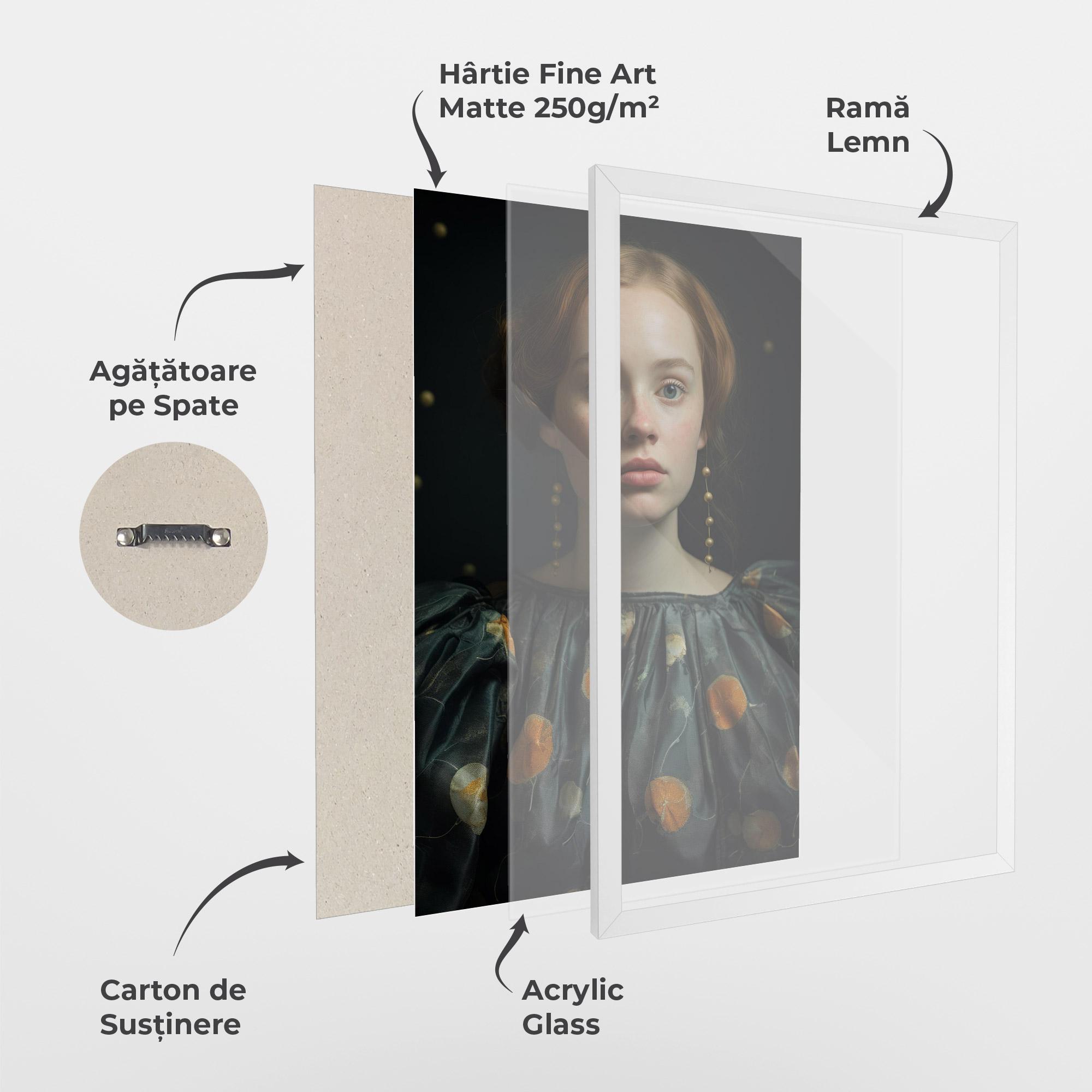 Poster Înrămat Vintage Red Hair mockup 1