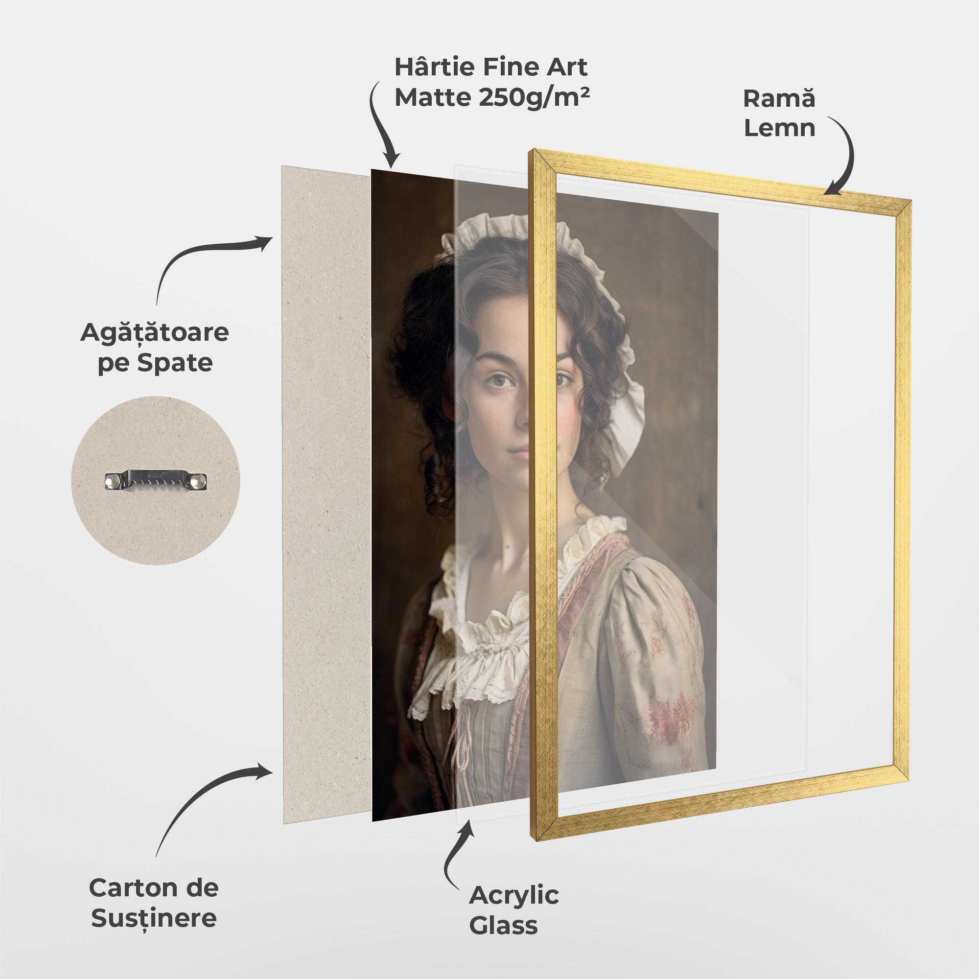 Poster Înrămat Light Green Dress mockup 1