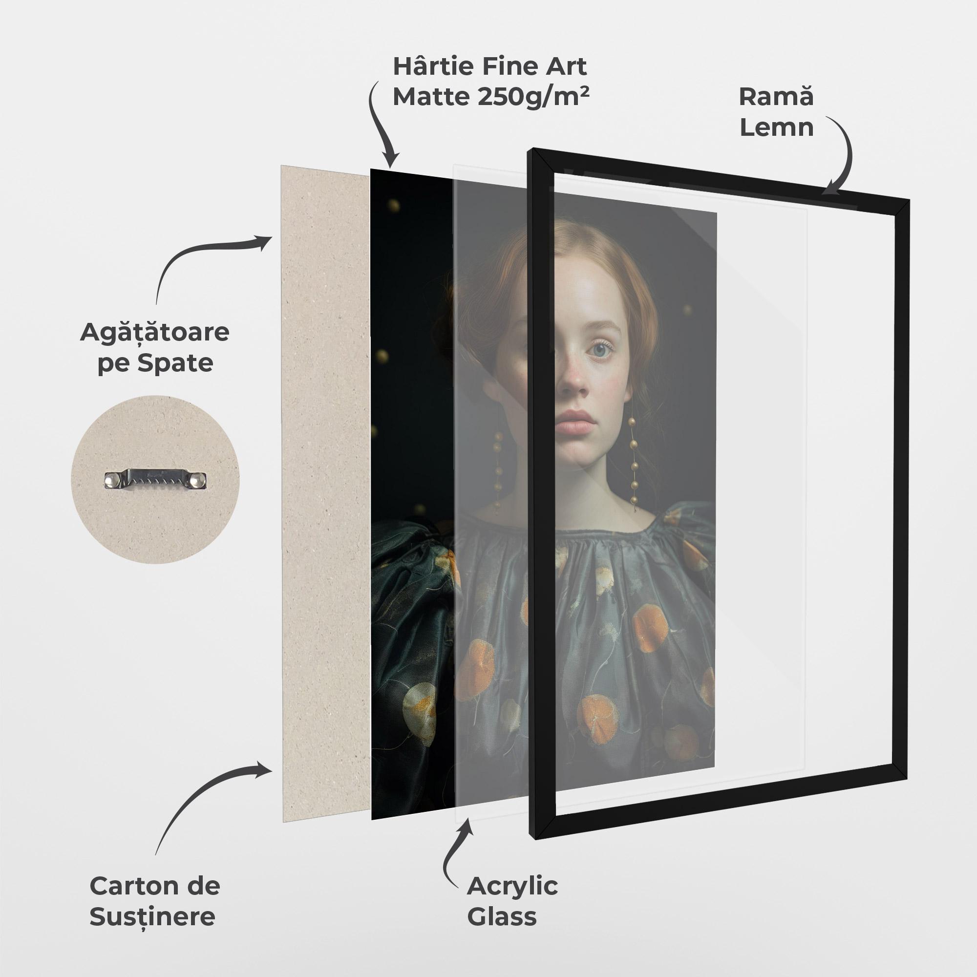 Poster Înrămat Vintage Red Hair mockup 1