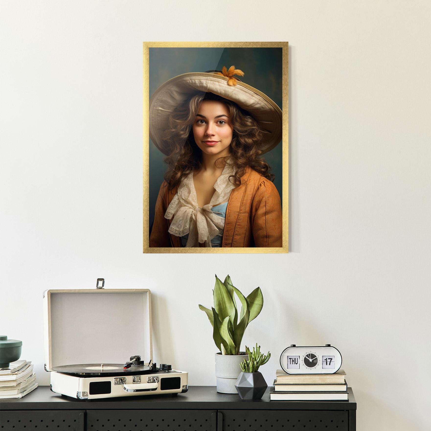 Poster Înrămat Vintage Orange Outfit mockup 2