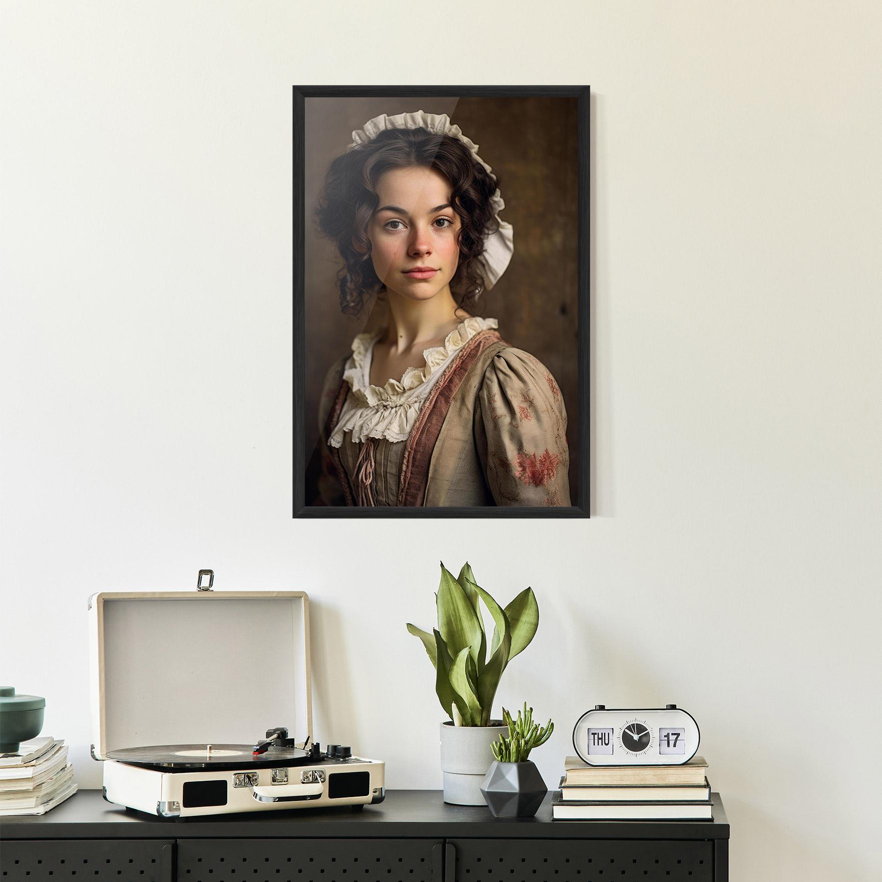 Poster Înrămat Light Green Dress mockup 2