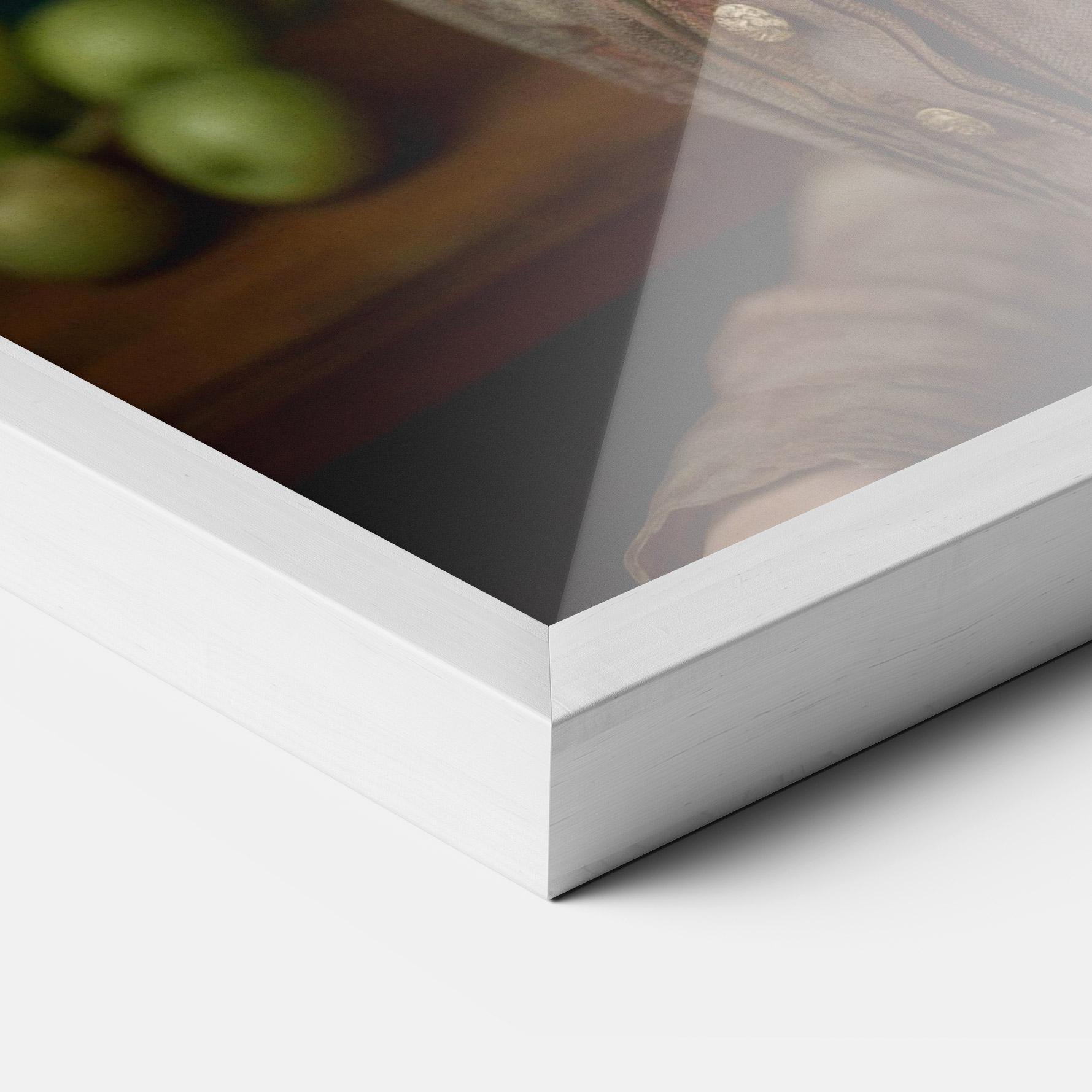 Poster Înrămat Green Vintage Apple mockup 3