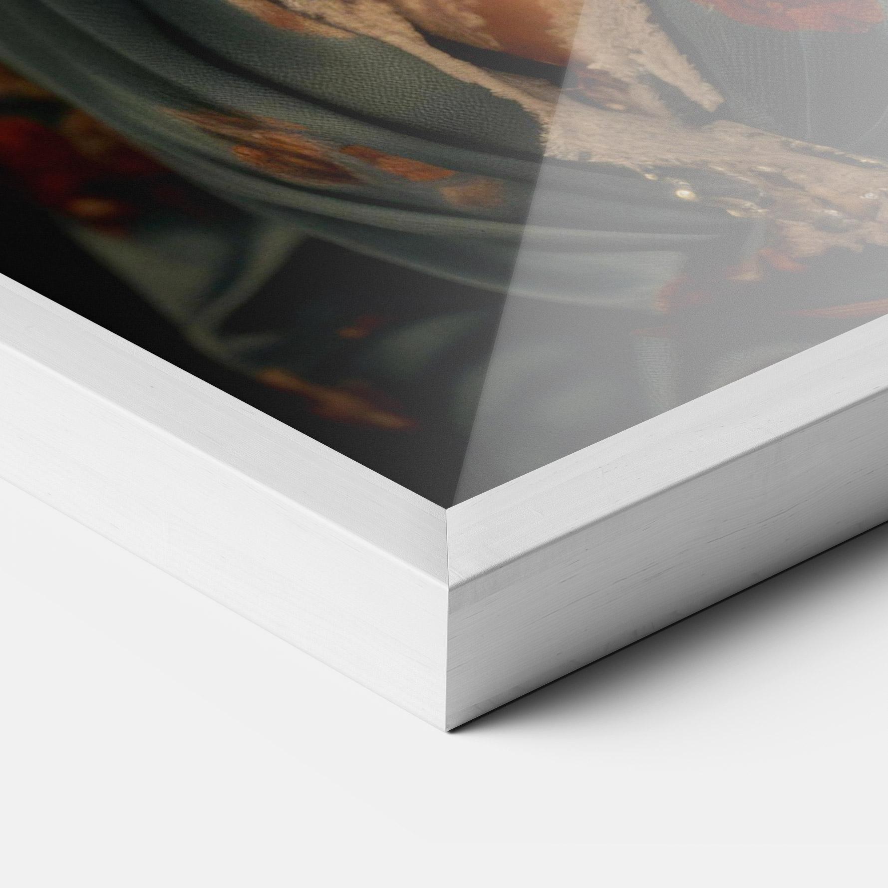 Poster Înrămat Pink Flowers Dress mockup 3