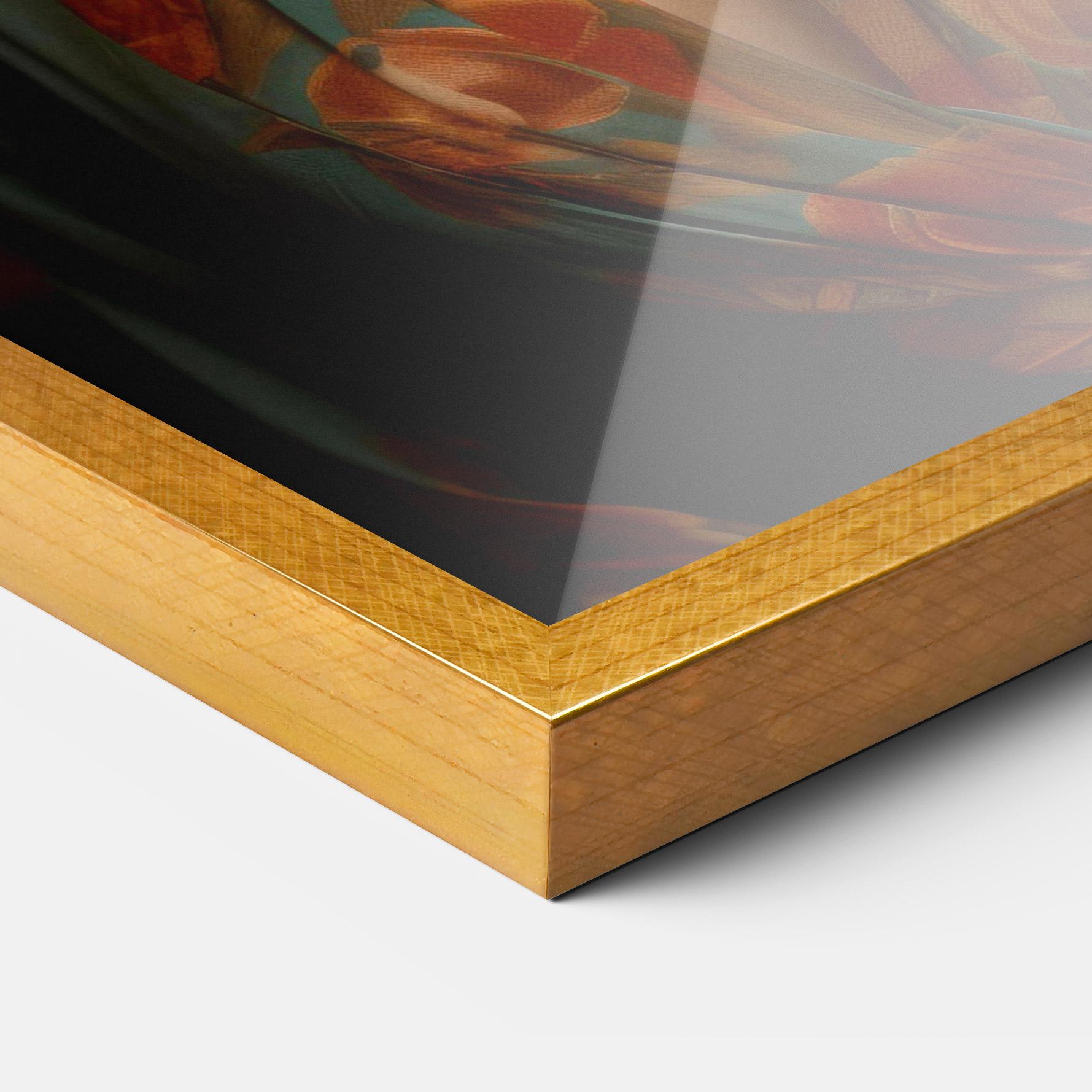 Poster Înrămat Green Orange Blouse mockup 3