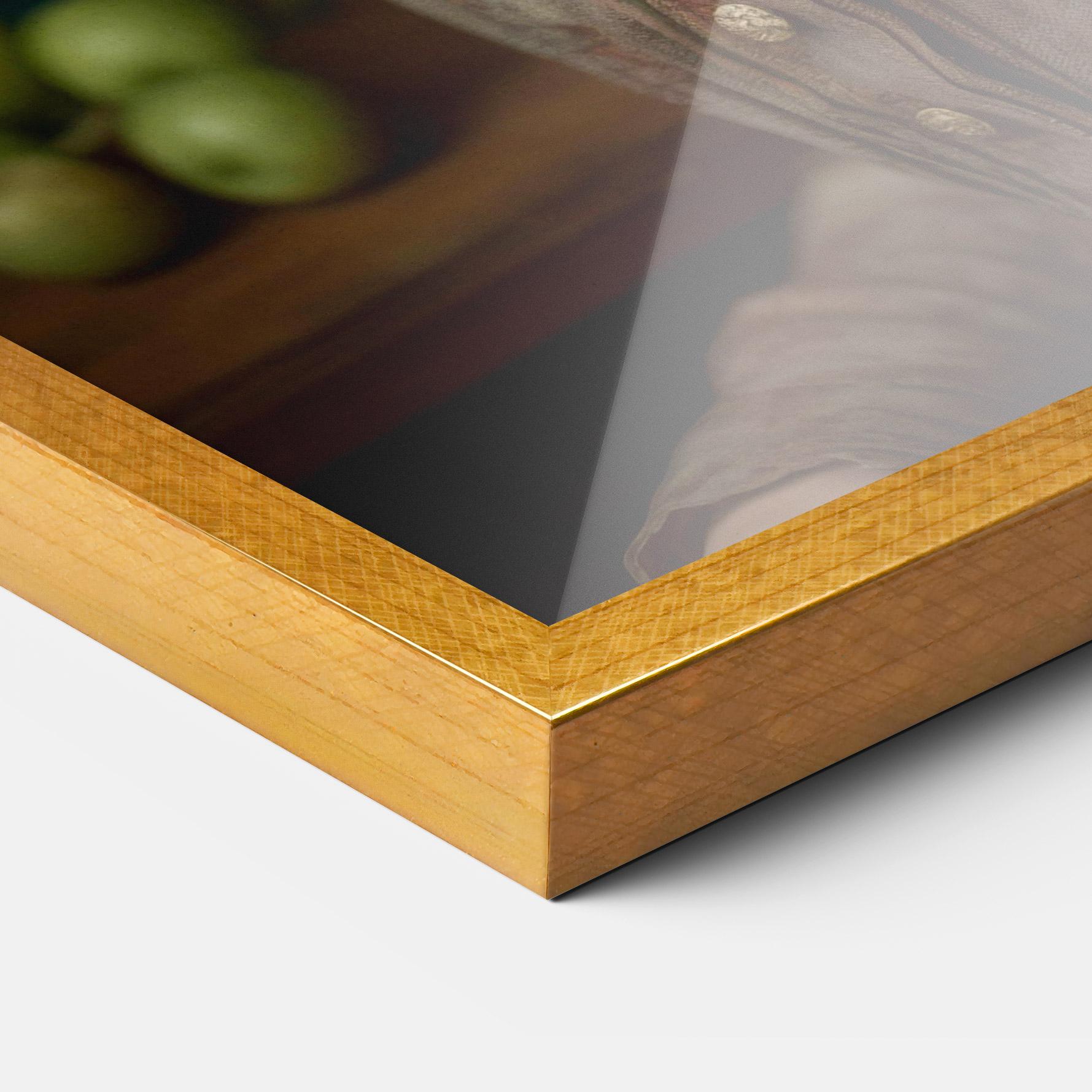 Poster Înrămat Green Vintage Apple mockup 3