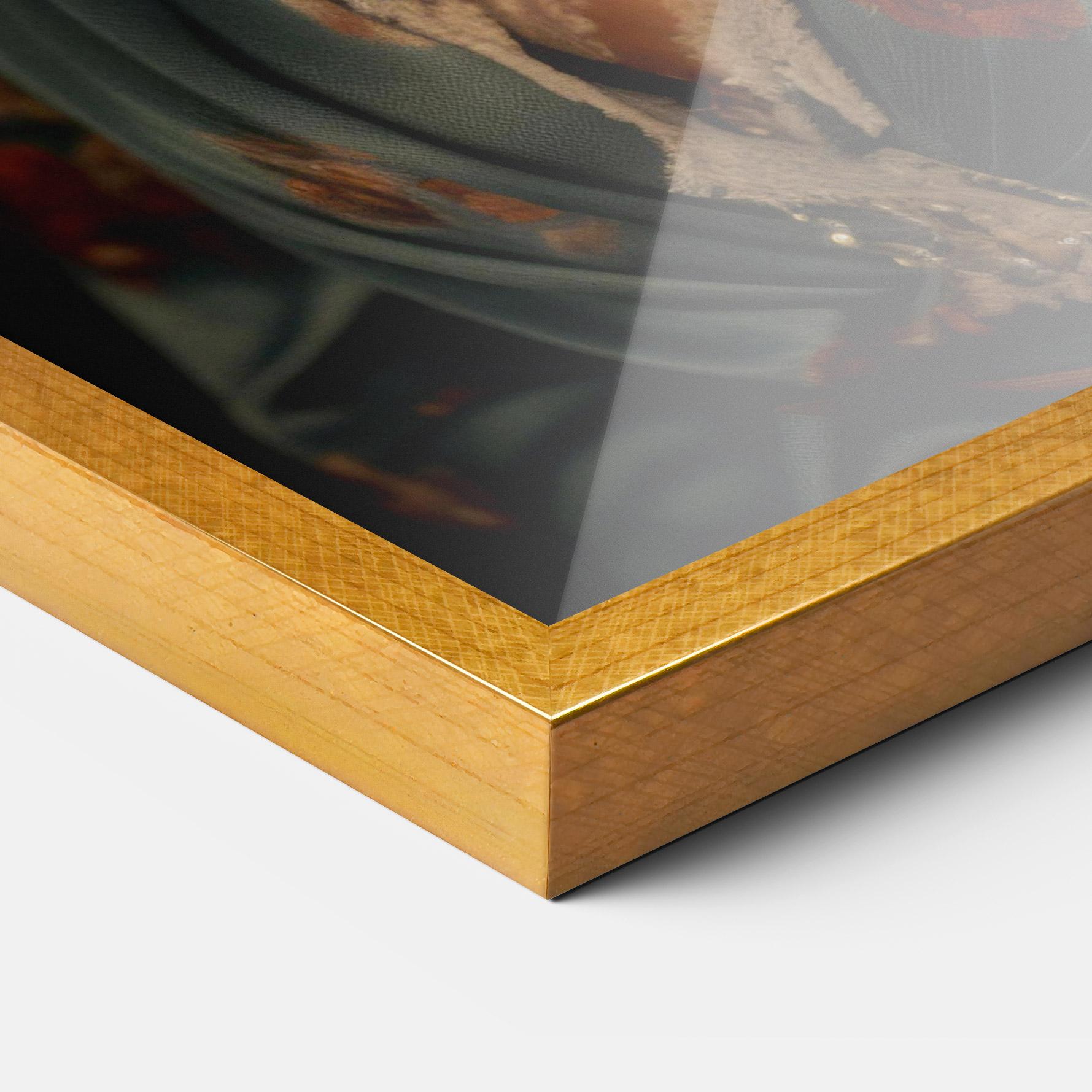 Poster Înrămat Pink Flowers Dress mockup 3