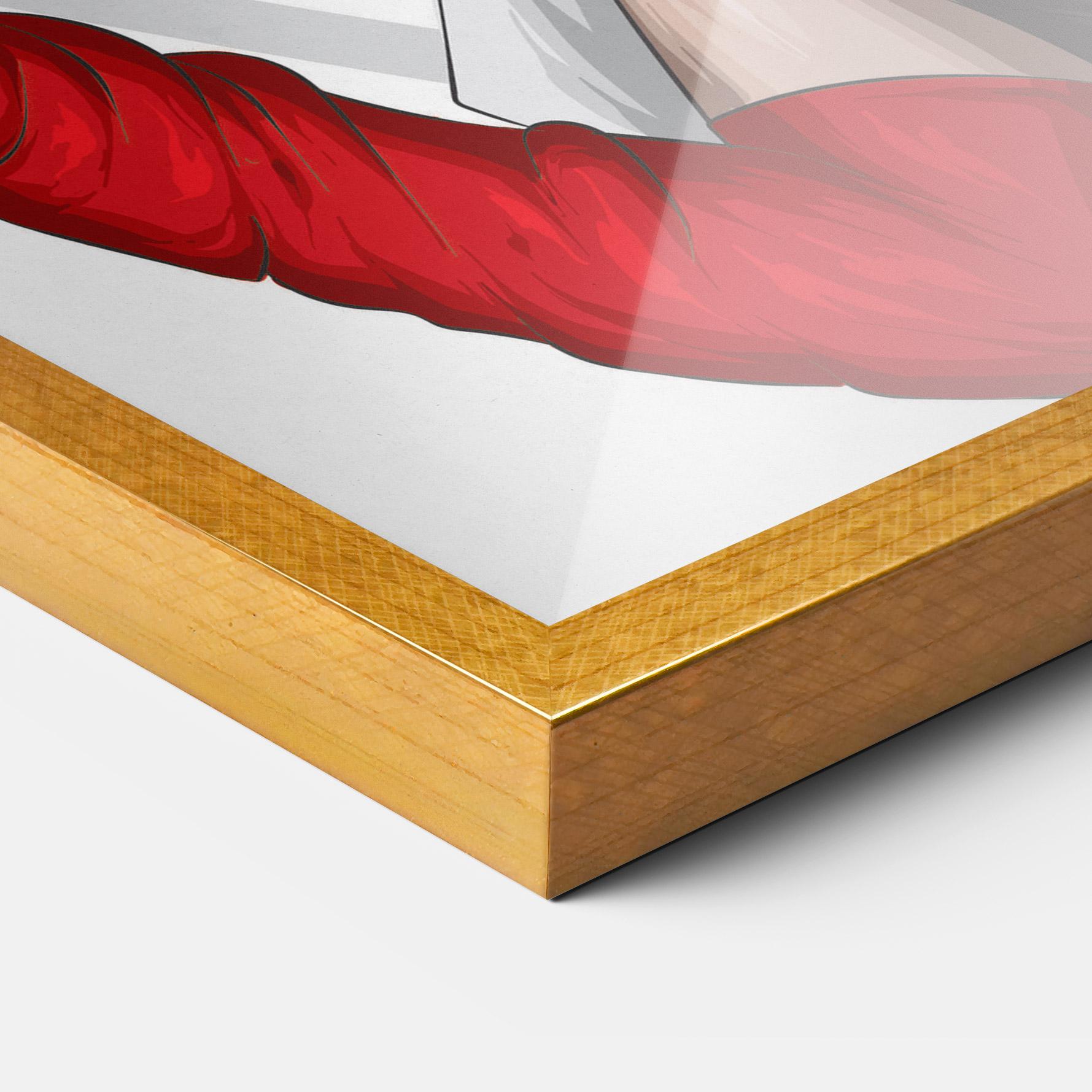 Poster Înrămat Vintage Red Gloves mockup 3