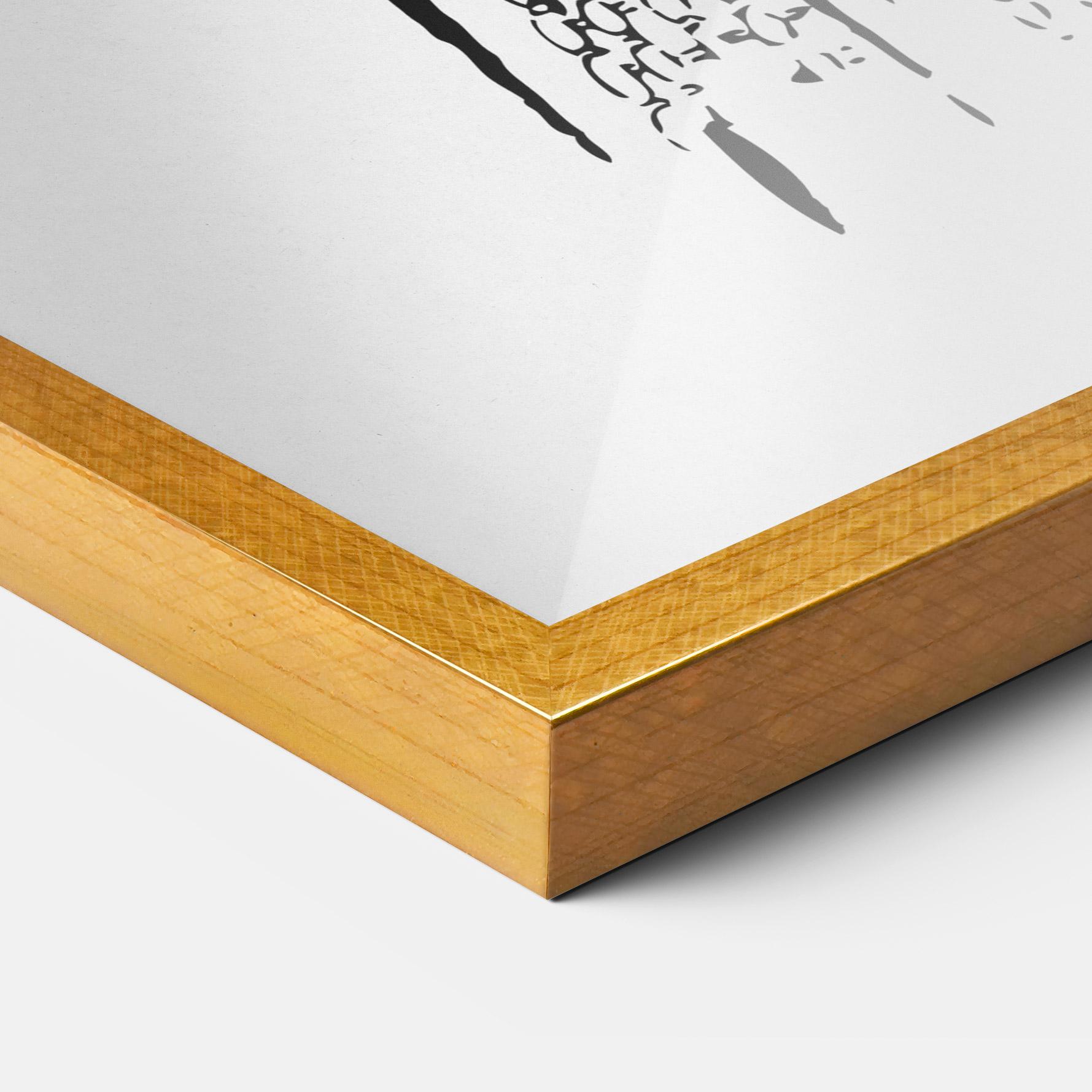 Poster Înrămat Vintage Woman Line mockup 3