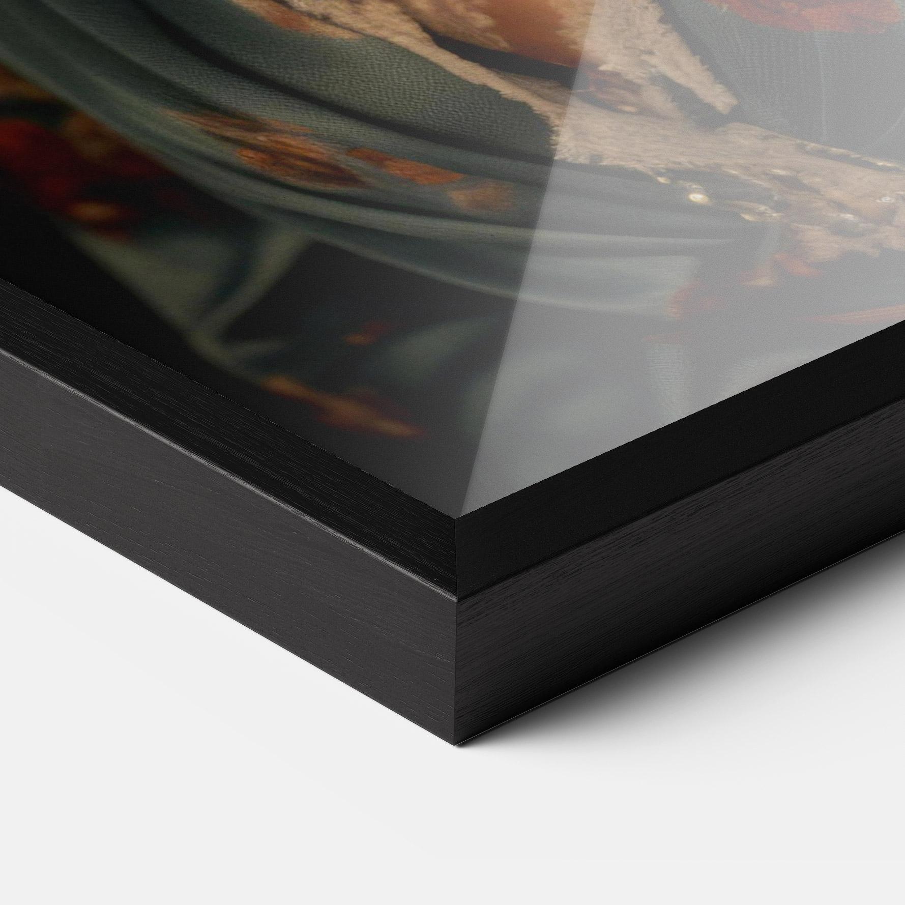 Poster Înrămat Pink Flowers Dress mockup 3