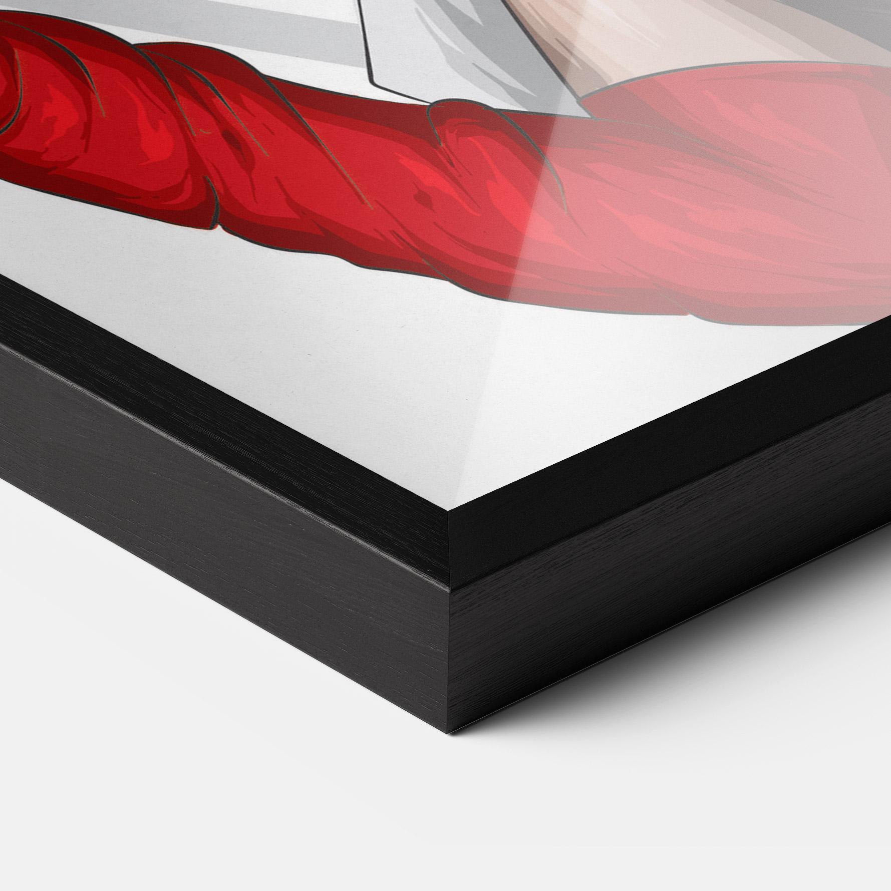 Poster Înrămat Vintage Red Gloves mockup 3