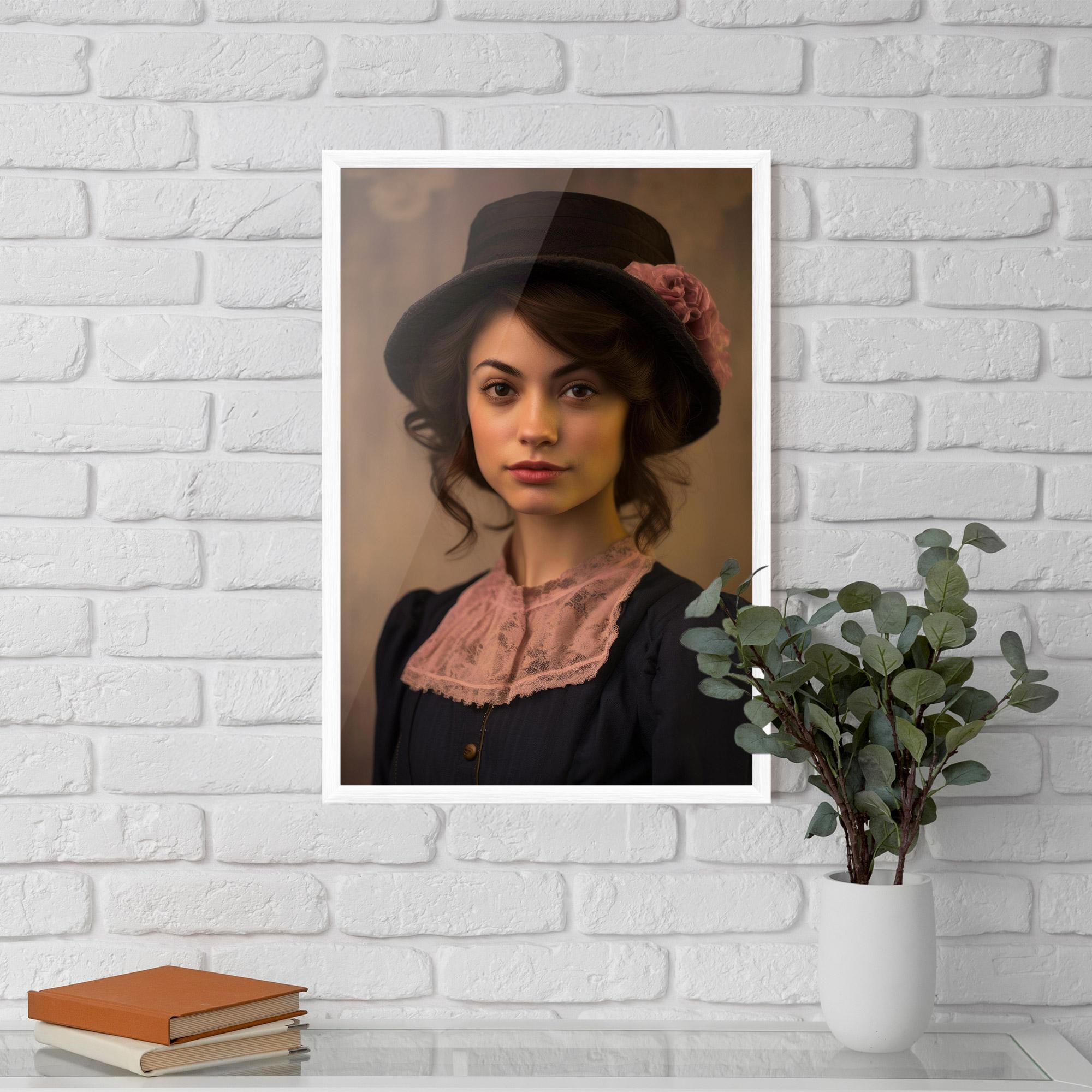 Poster Înrămat Dark Blue Dress mockup 5