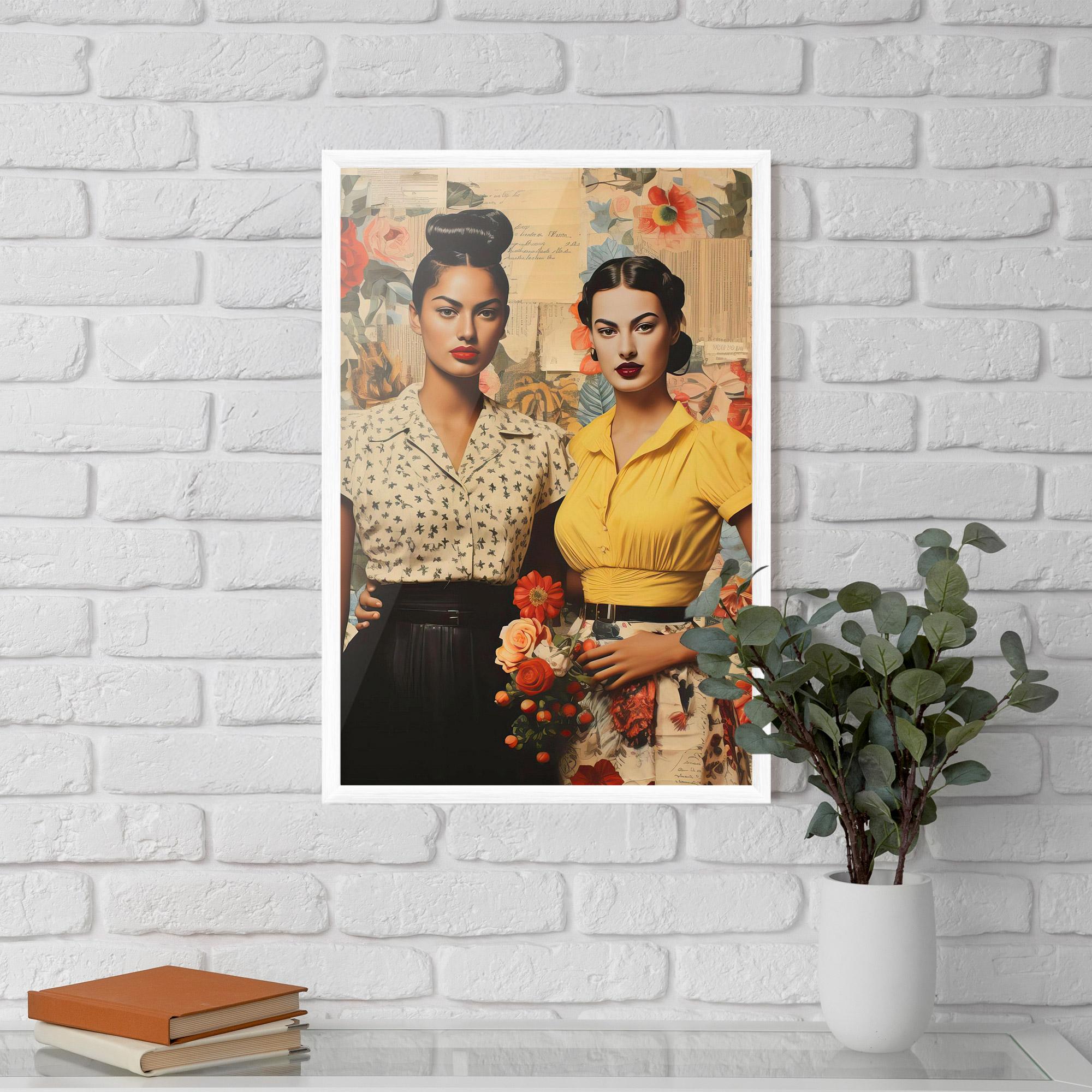Poster Înrămat Friendship Vintage Power mockup 5