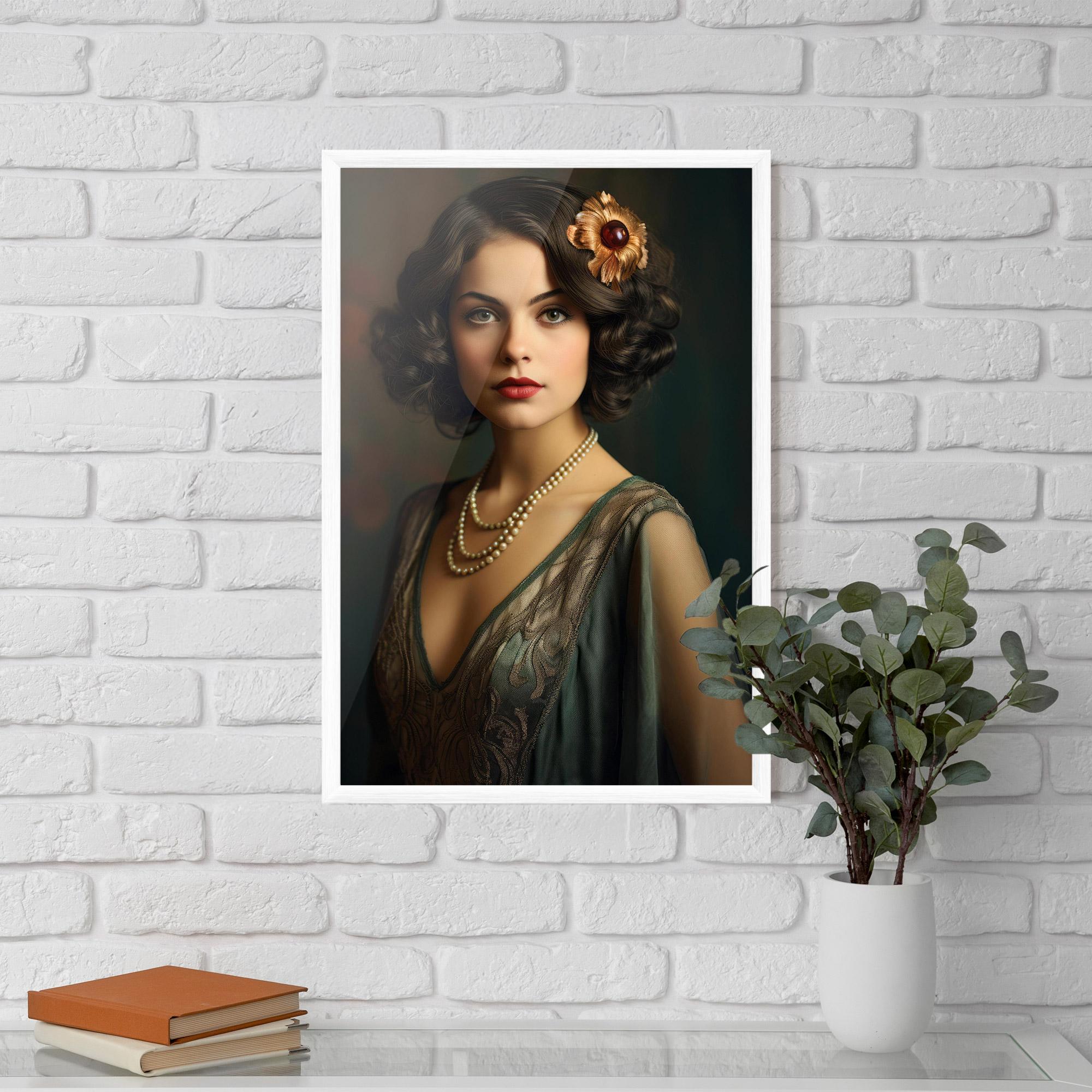 Poster Înrămat Green Vintage Blouse mockup 5