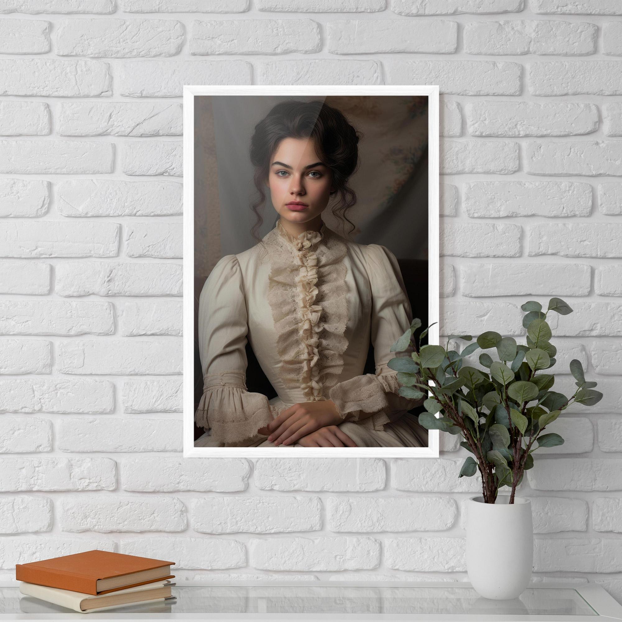 Poster Înrămat Pretty Vintage Dress mockup 5