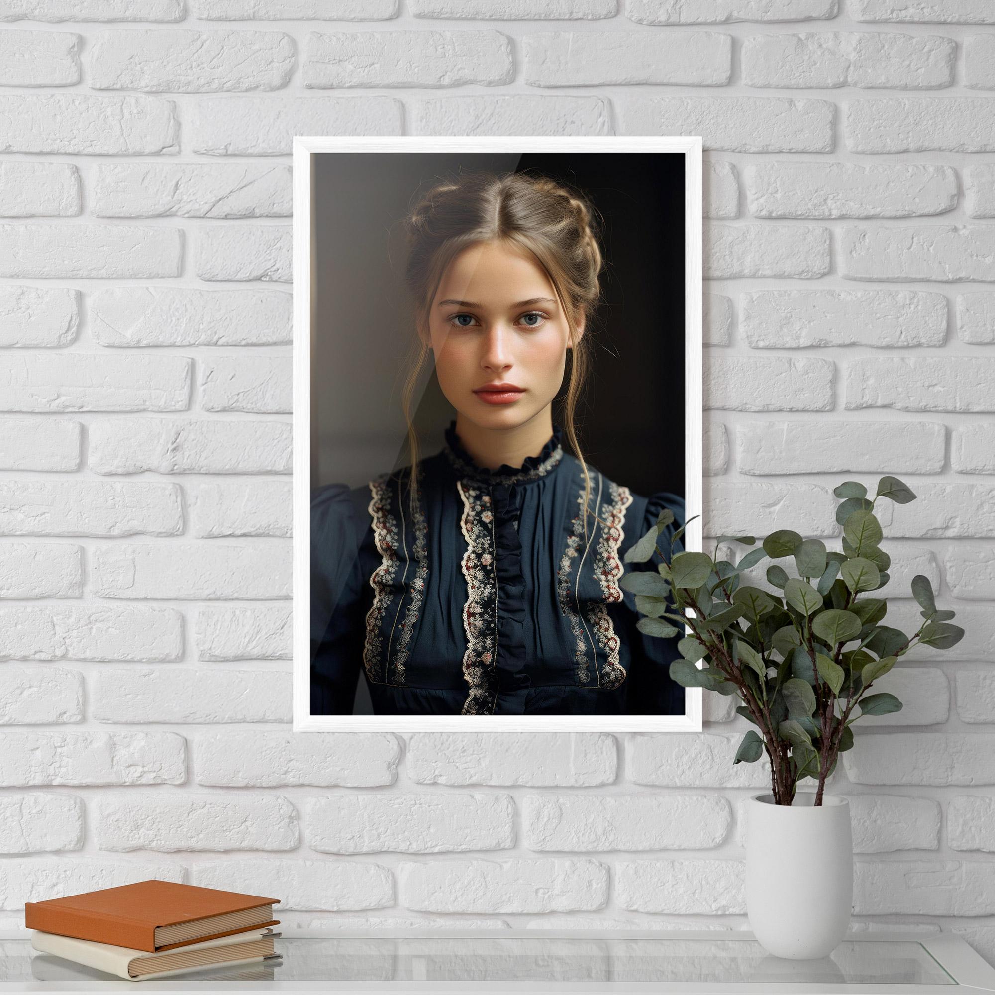 Poster Înrămat Vintage Blue Eyes mockup 5