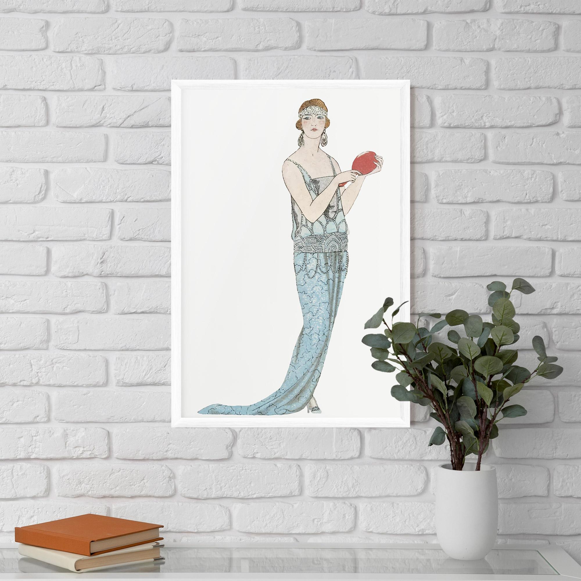 Poster Înrămat Vintage Old Drawing mockup 5