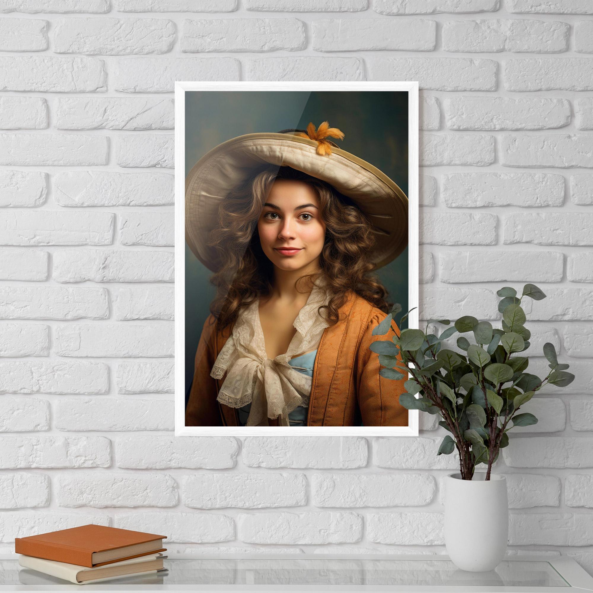 Poster Înrămat Vintage Orange Outfit mockup 5
