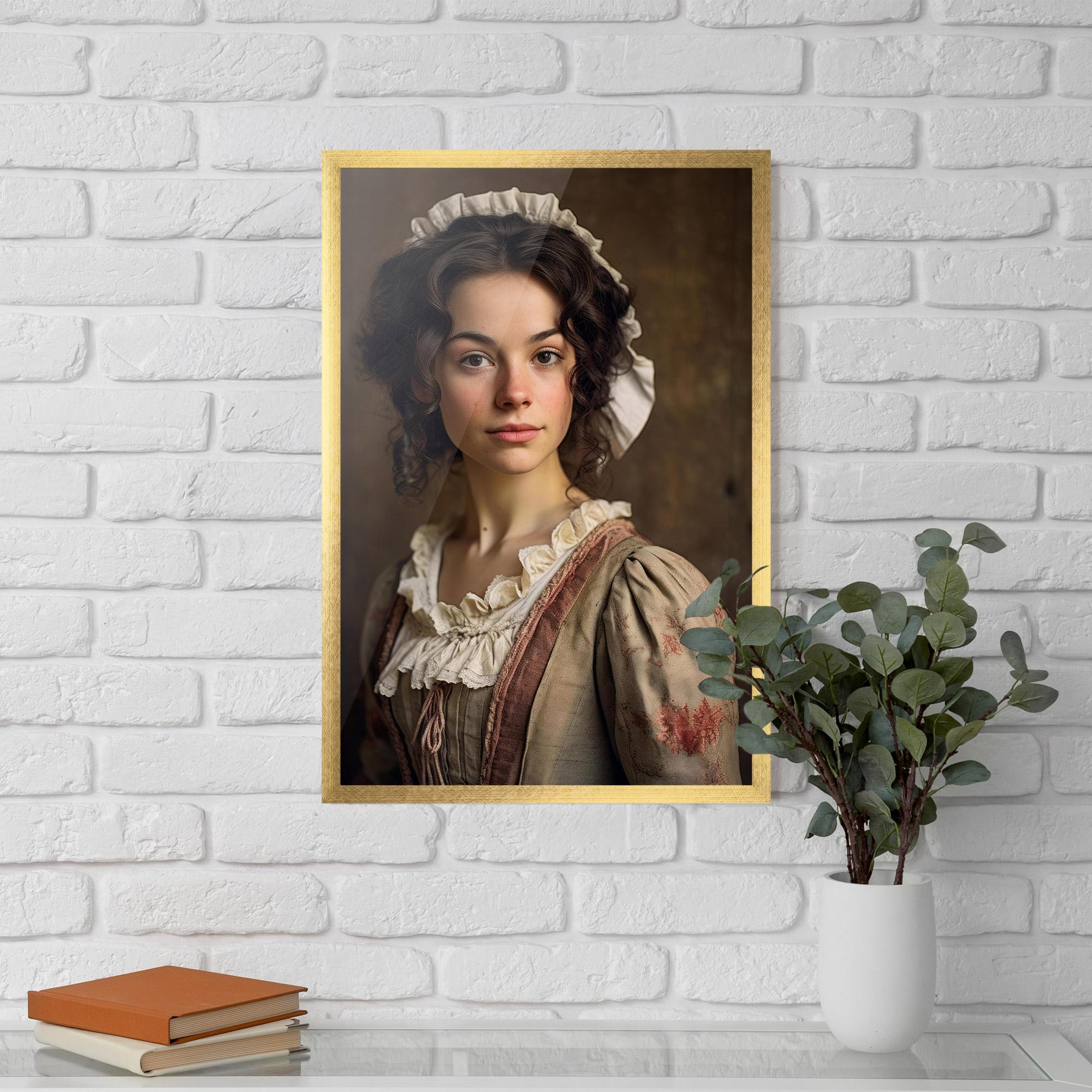 Poster Înrămat Light Green Dress mockup 5