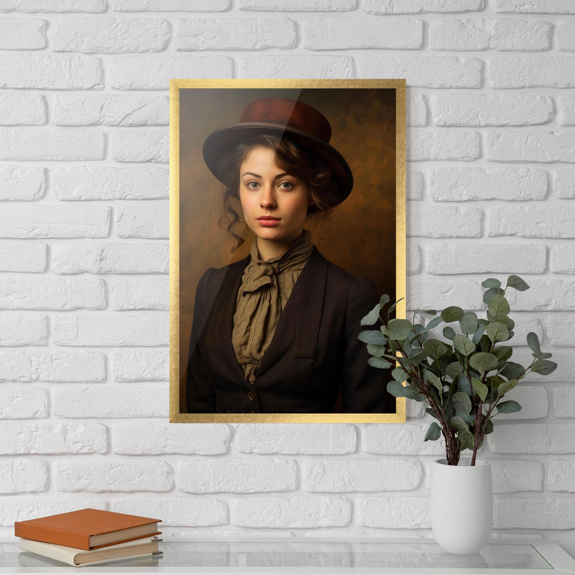 Poster Înrămat Vintage Brown Hat mockup 5