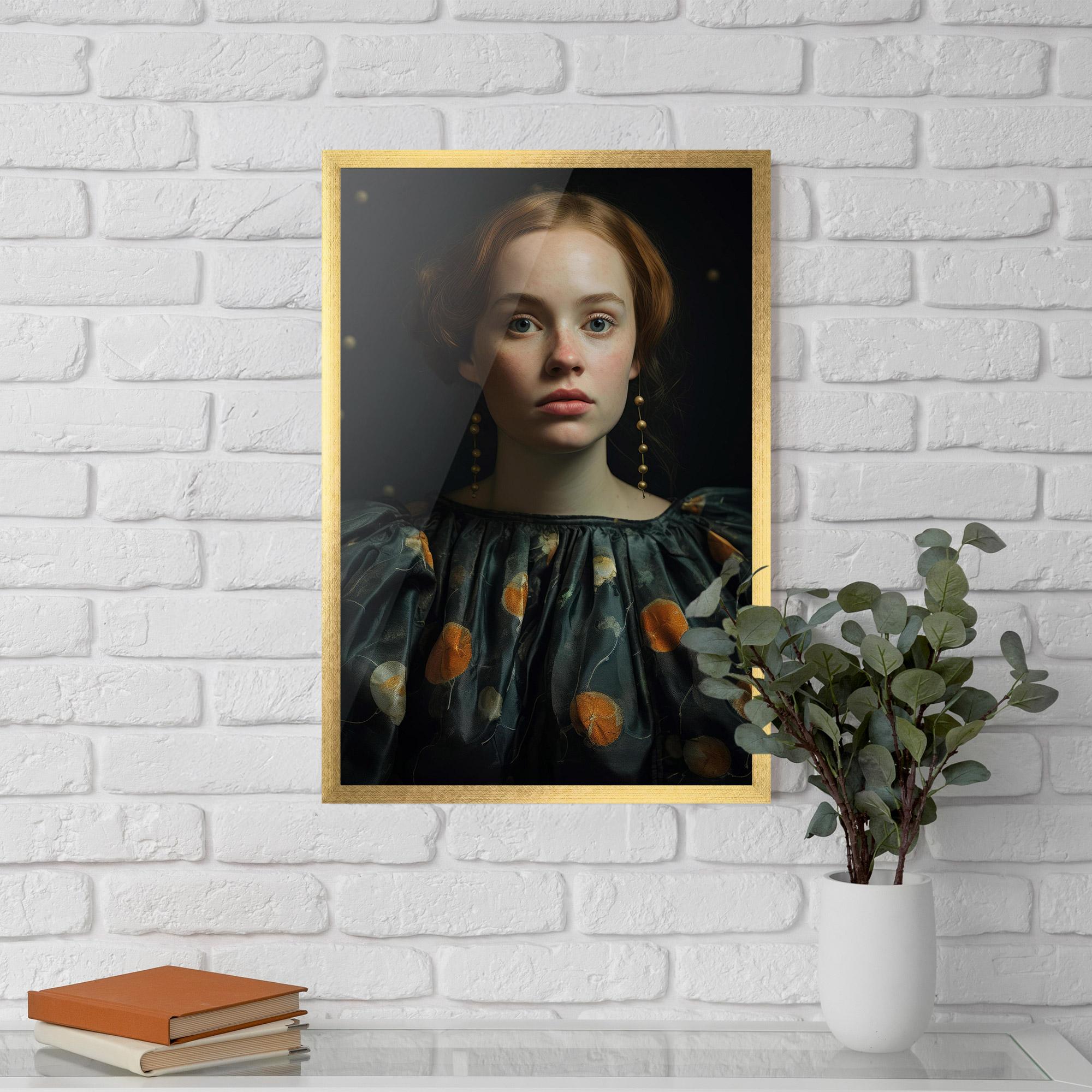 Poster Înrămat Vintage Red Hair mockup 5