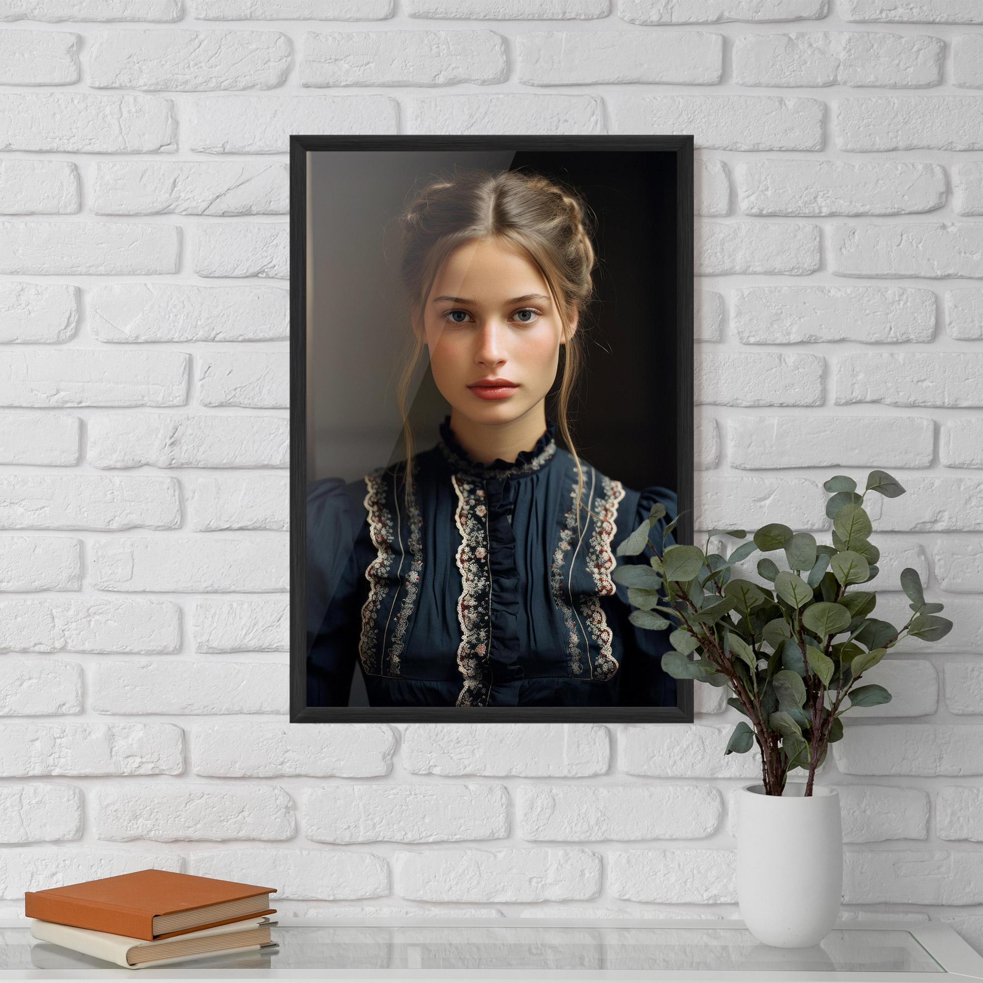 Poster Înrămat Vintage Blue Eyes mockup 5