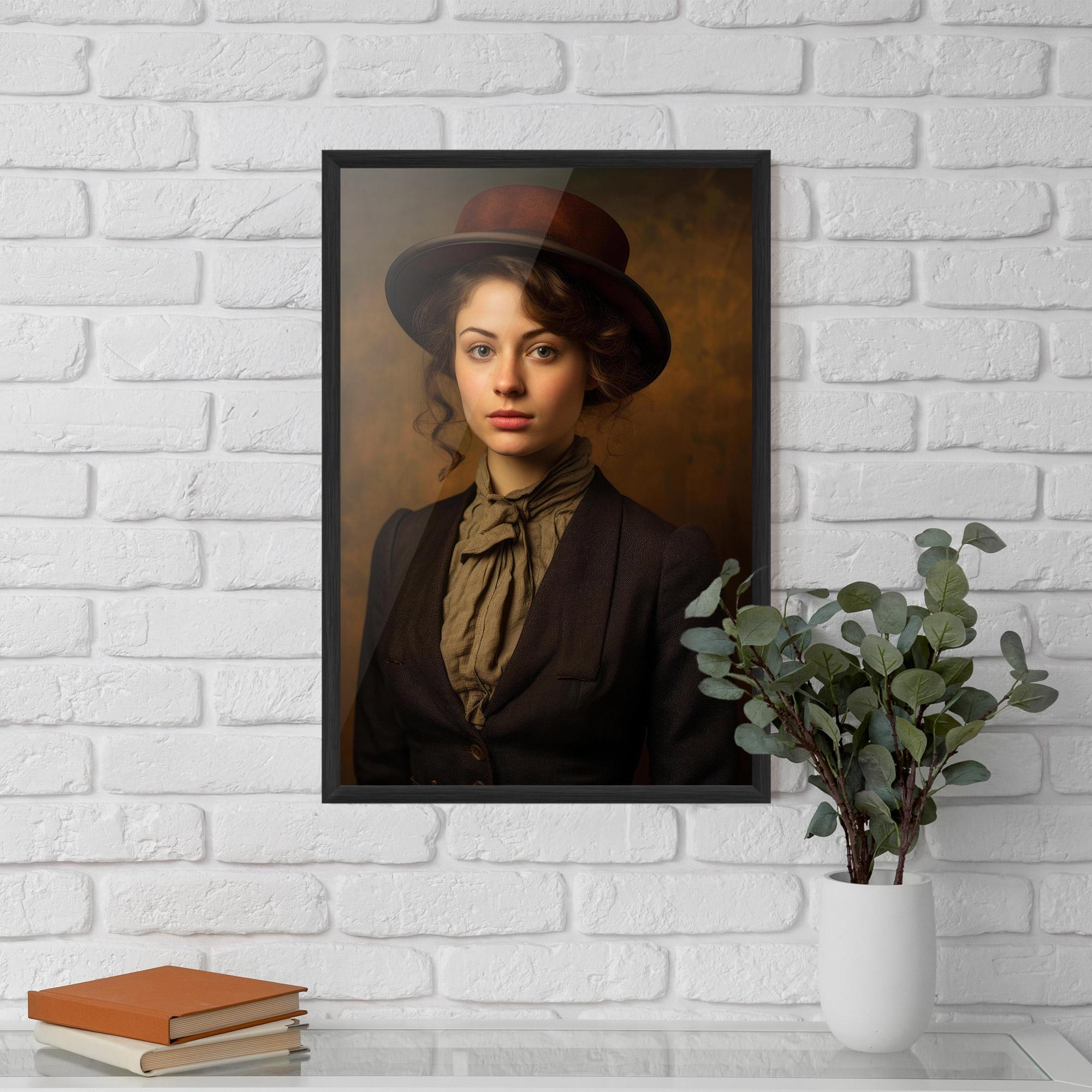 Poster Înrămat Vintage Brown Hat mockup 5
