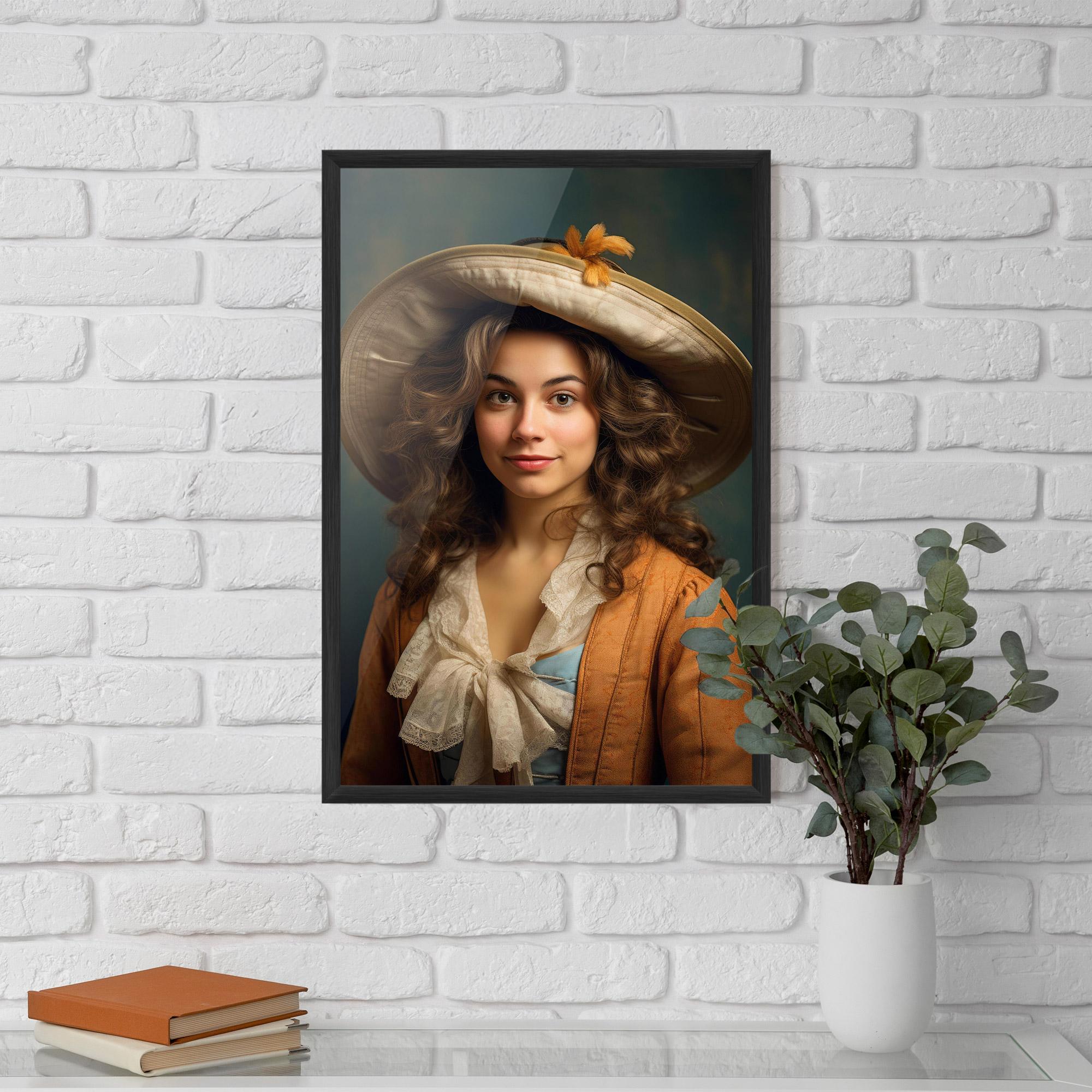 Poster Înrămat Vintage Orange Outfit mockup 5
