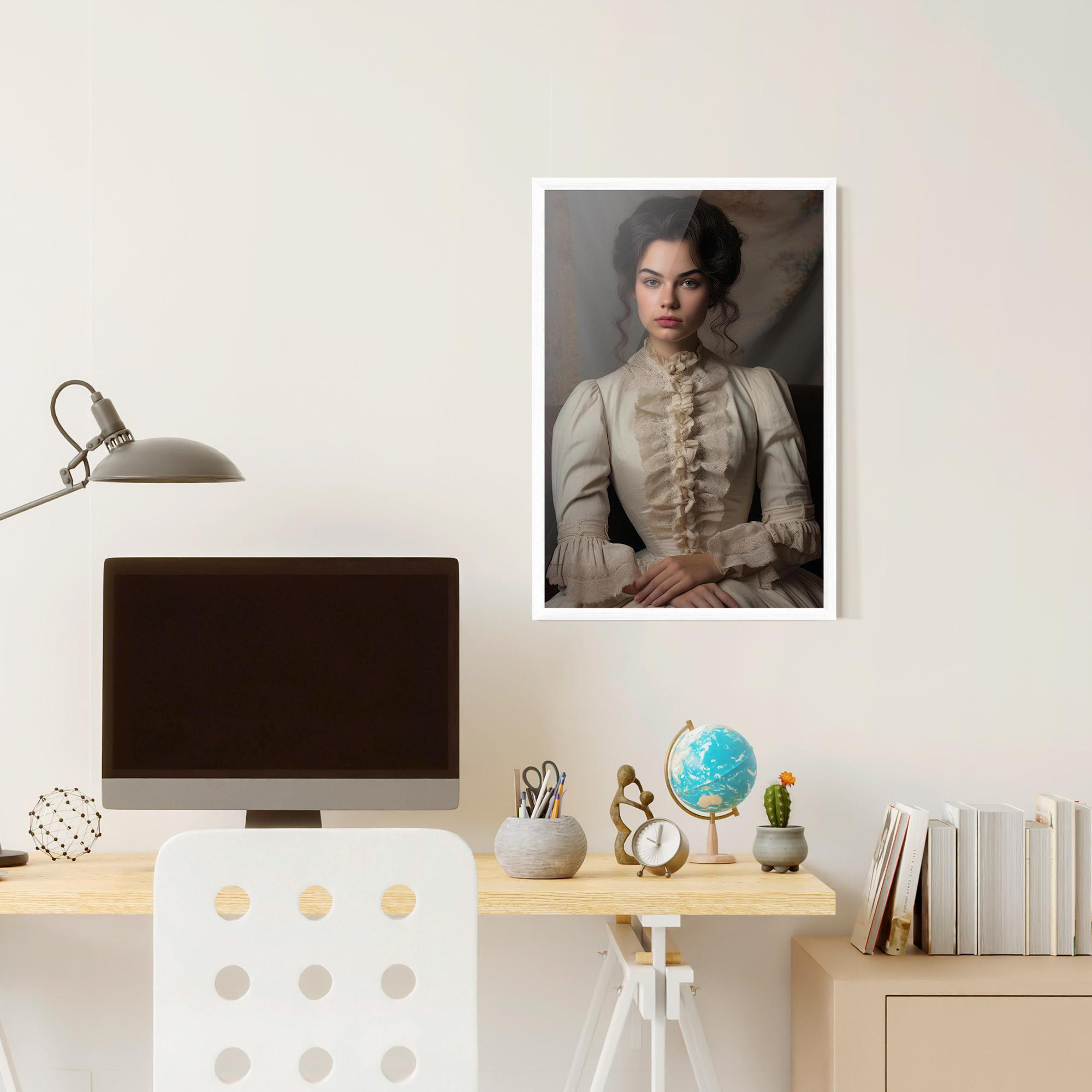 Poster Înrămat Pretty Vintage Dress mockup 6