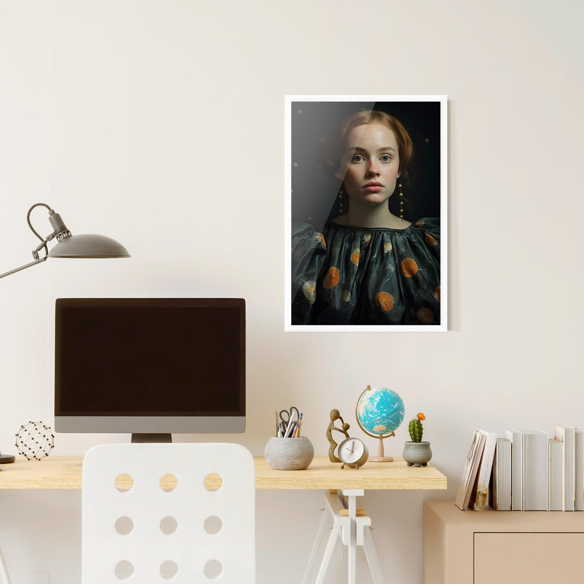 Poster Înrămat Vintage Red Hair mockup 6