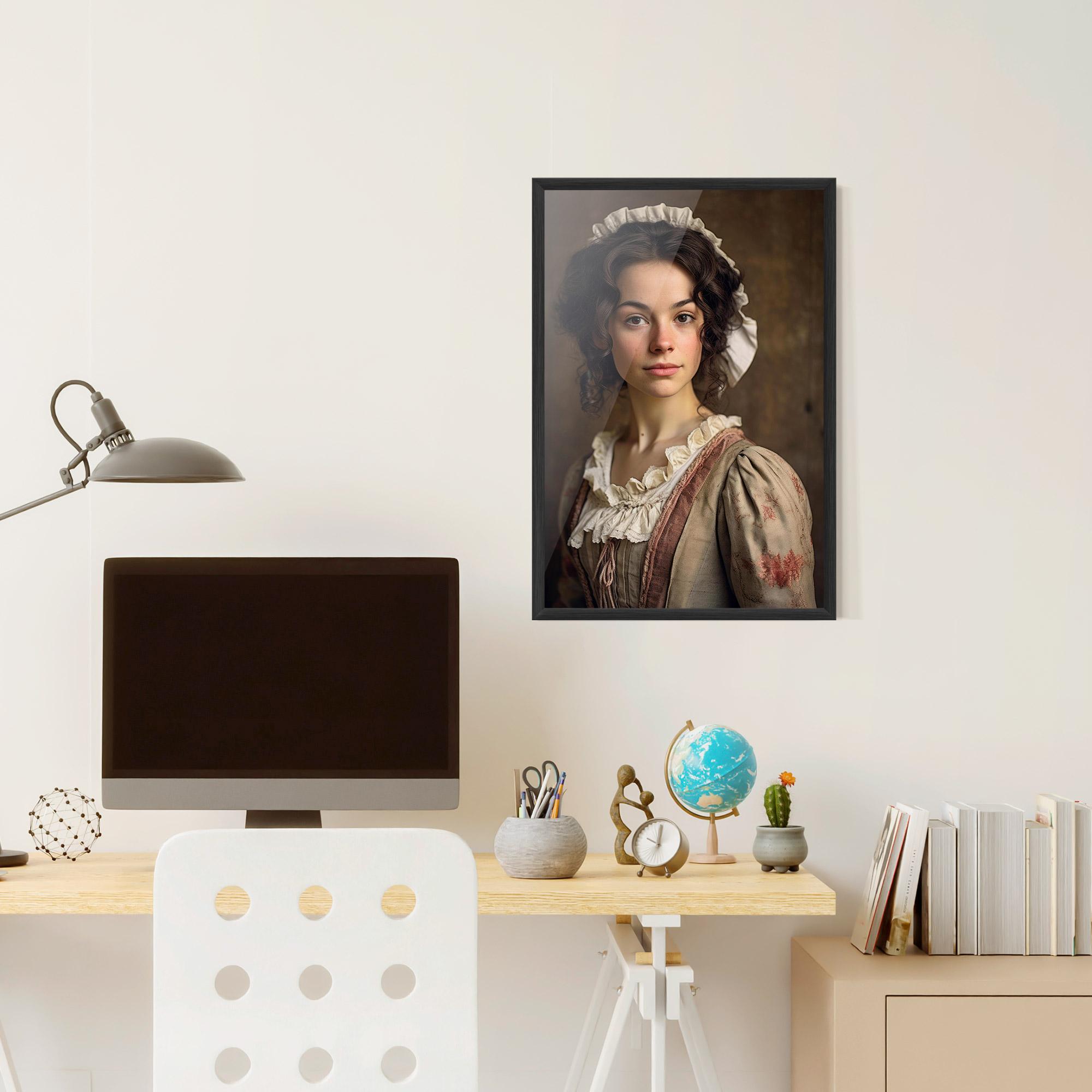 Poster Înrămat Light Green Dress mockup 6