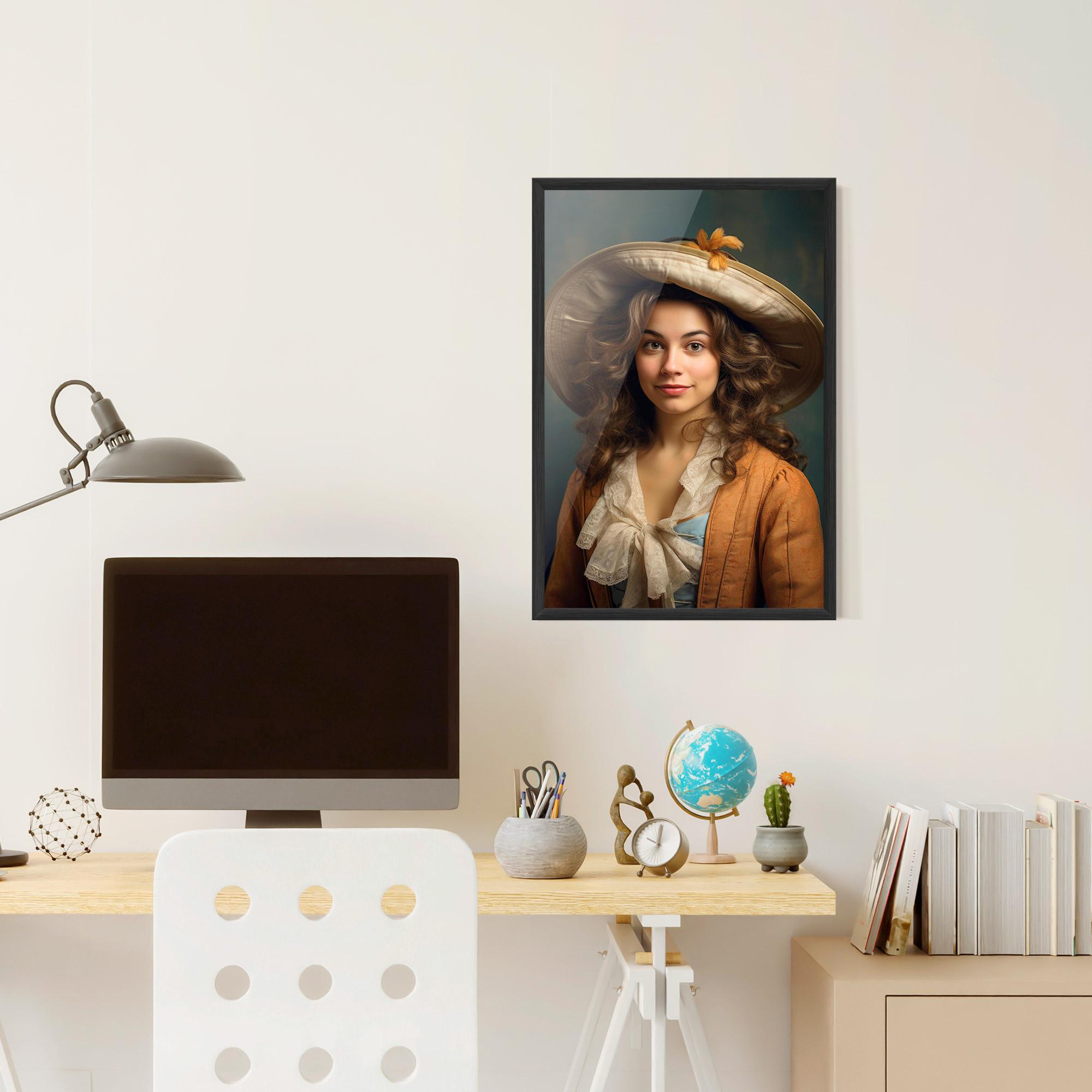 Poster Înrămat Vintage Orange Outfit mockup 6