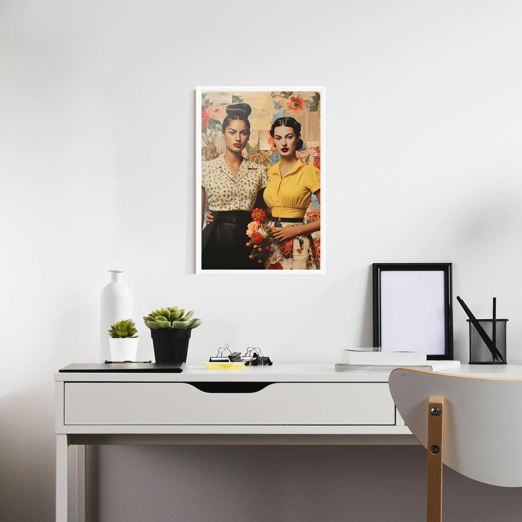 Poster Înrămat Friendship Vintage Power mockup 7